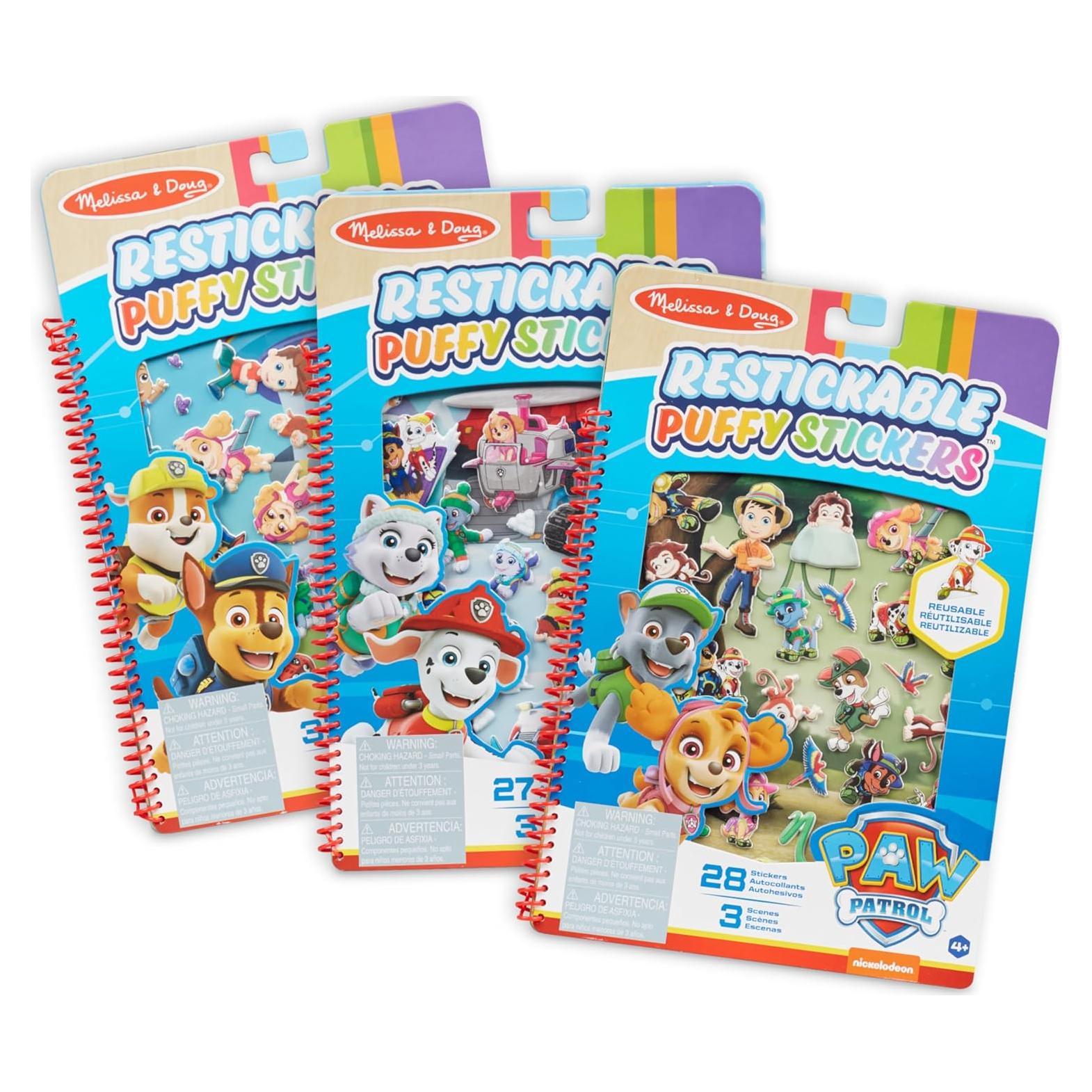 Stickers Puffy Reutilizables PAW Patrol - 3 Almohadillas