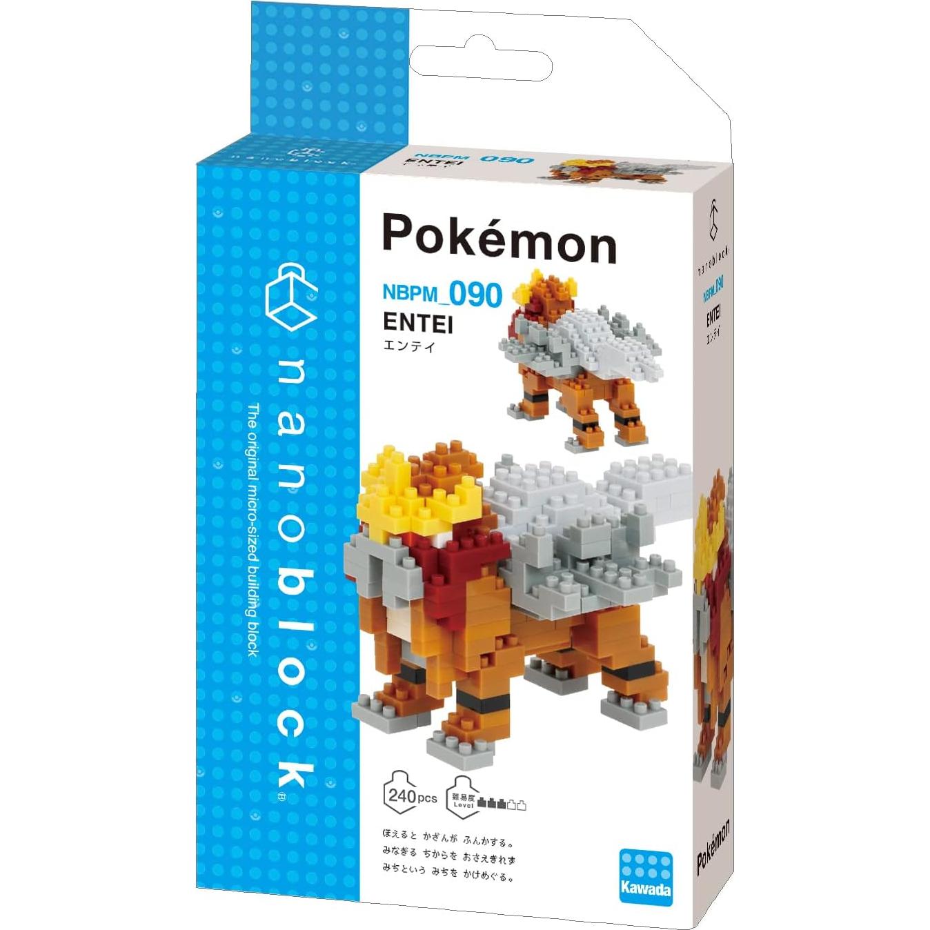 Nanoblock Pokemon Entei 240 Piezas 5.9 cm Dificultad 3
