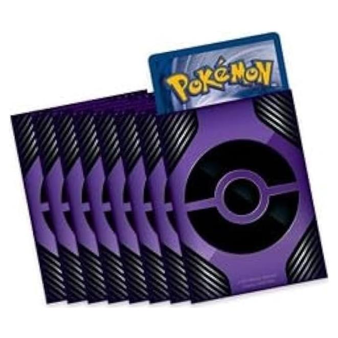 Fundas para cartas Pokémon - Pokeball Morado - 65 Unidades