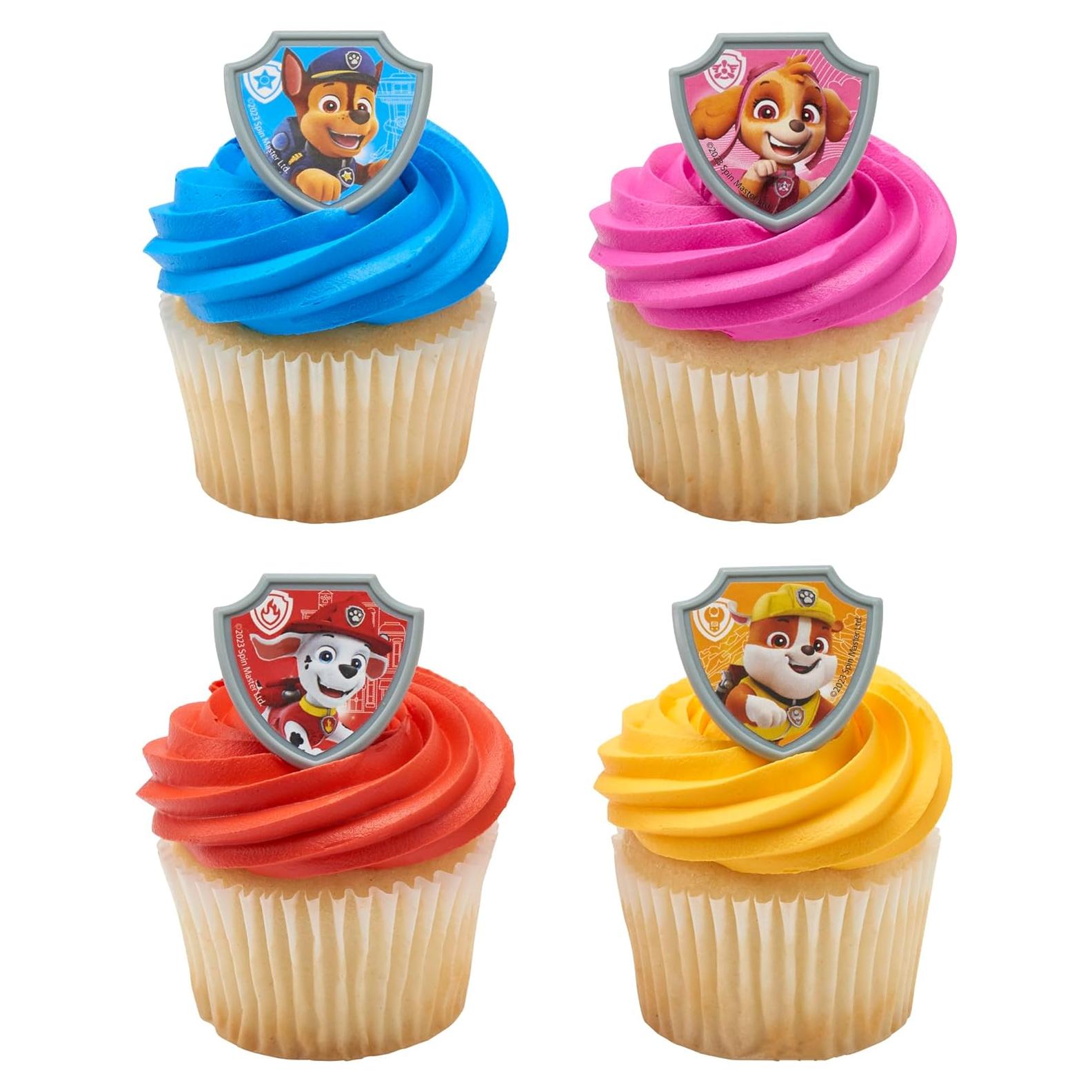 Anillos de Cupcake DecoPac Paw Patrol - 24 Decoraciones