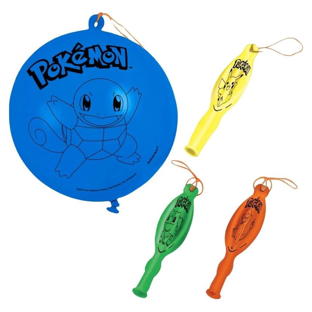 Globos de látex Pokemon surtidos - Paquete de 4 - 16.5 cm