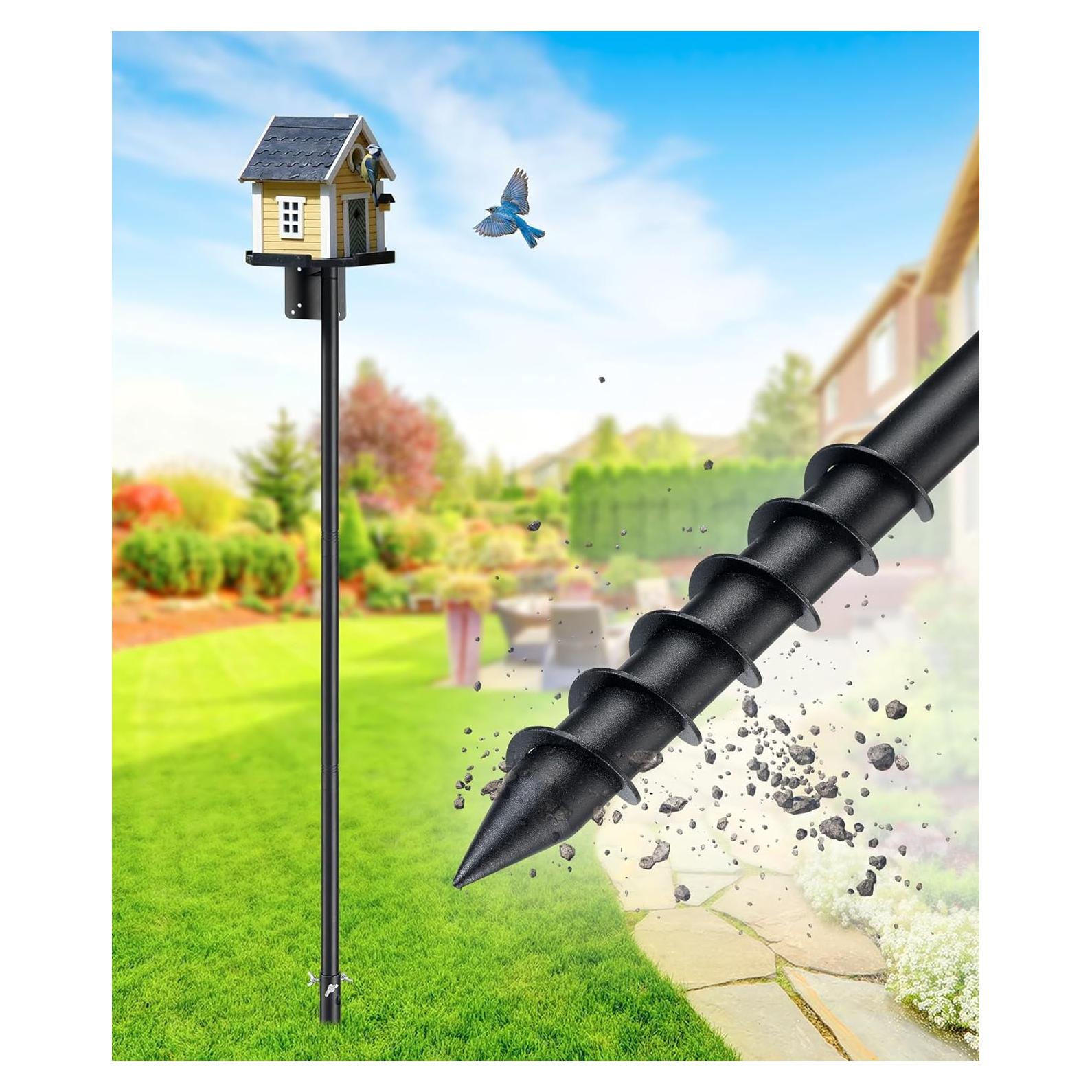 Poste para Comedero de Aves Keplrend 152.4 cm Ajustable
