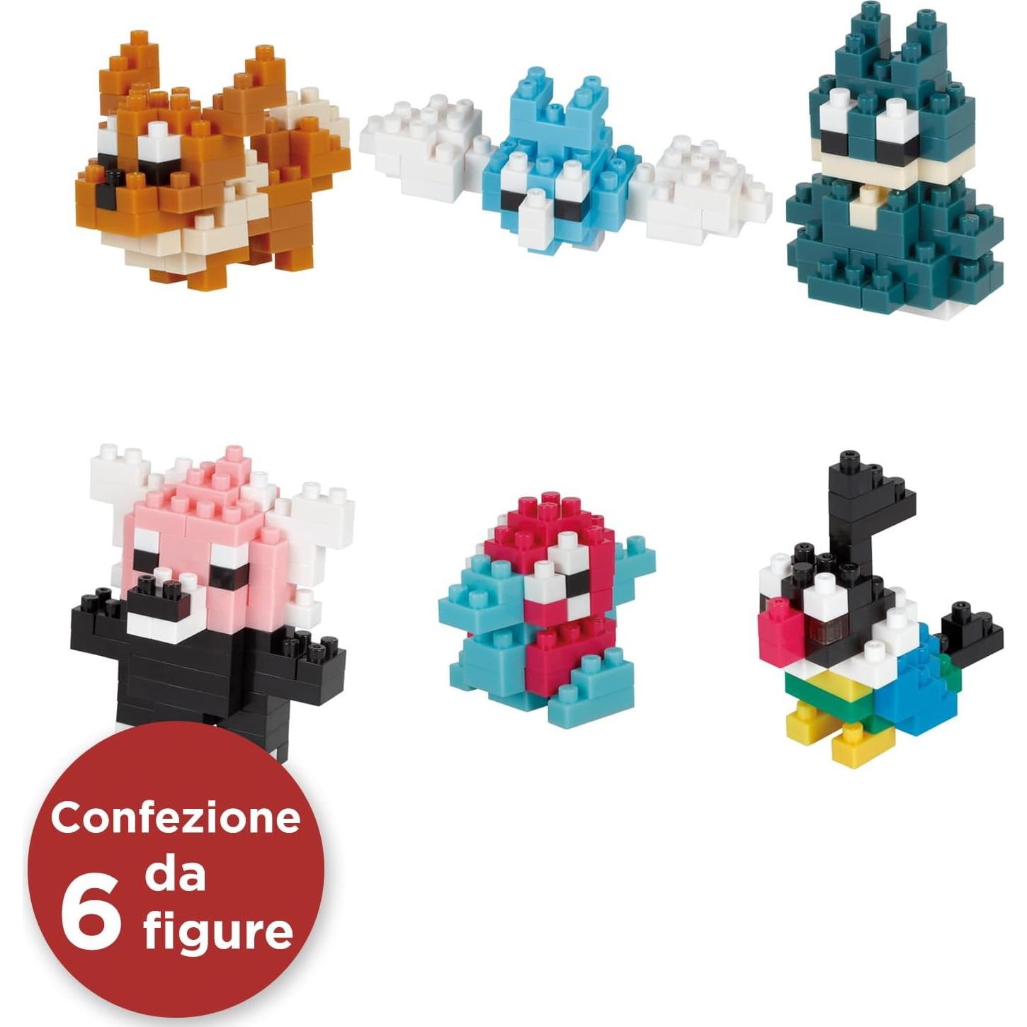 Nanoblock Set Completo Pokémo Tipo Normal 1 - 6 Personajes