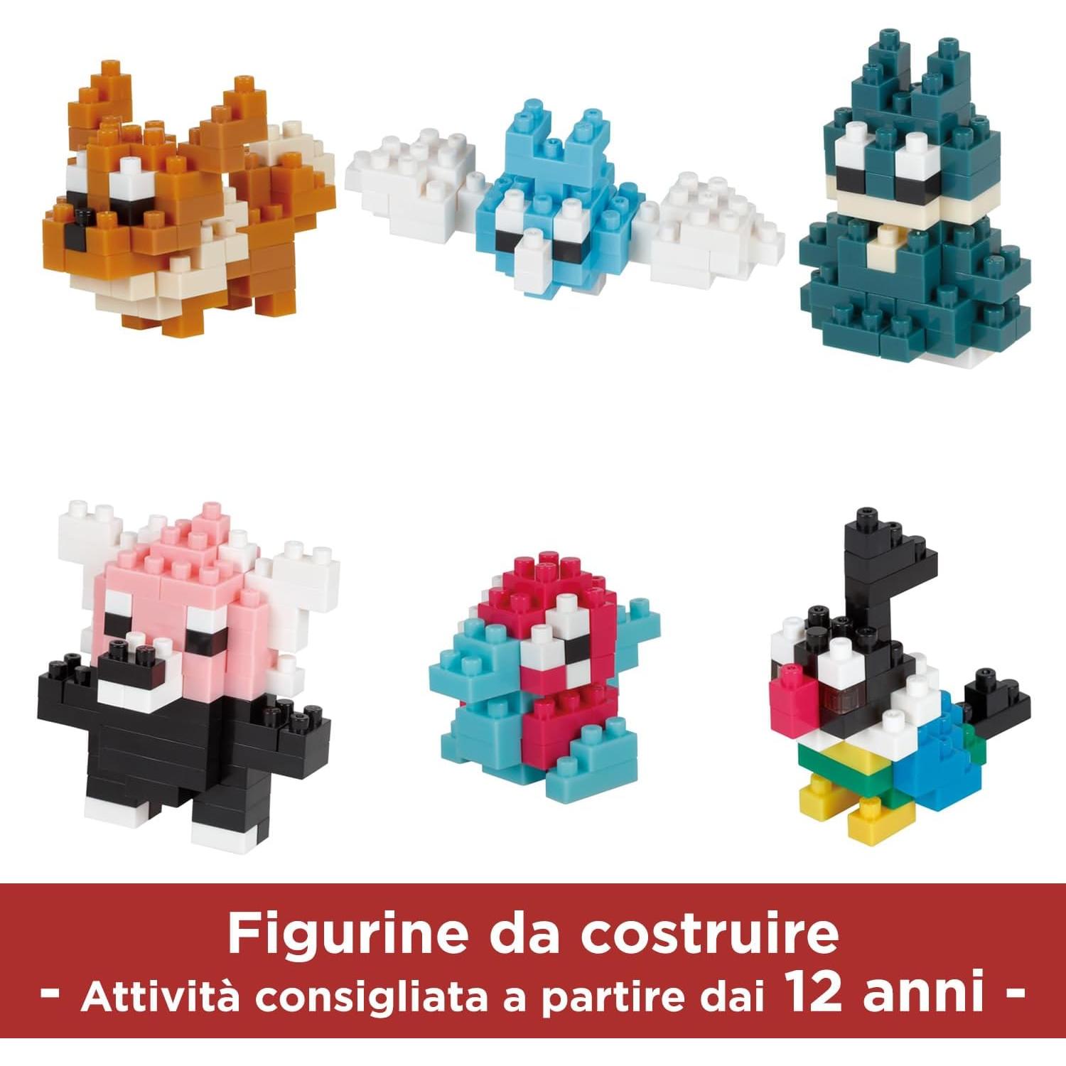 Nanoblock Set Completo Pokémo Tipo Normal 1 - 6 Personajes