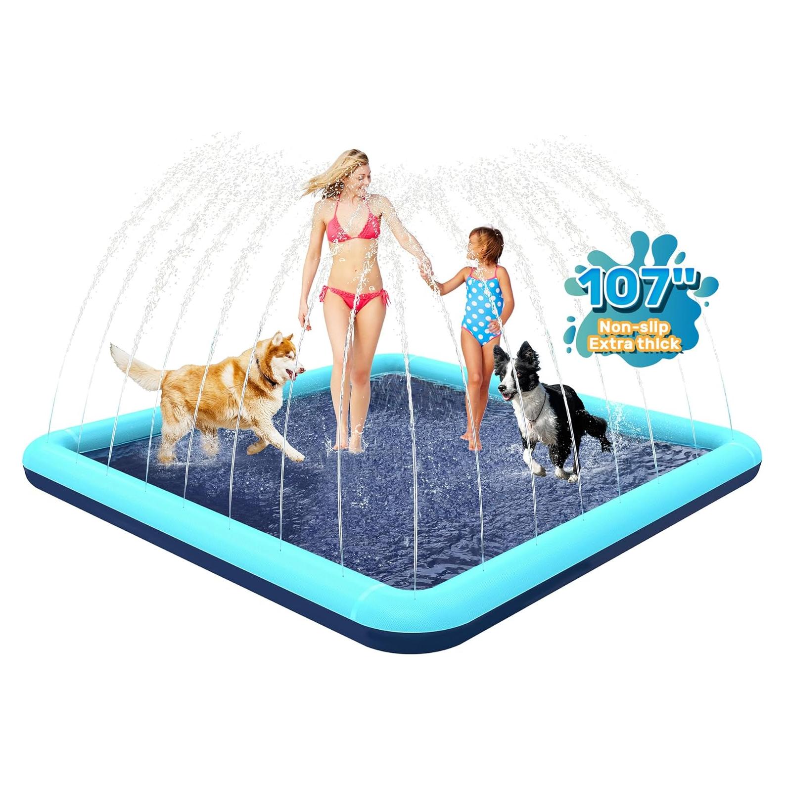 Splash Pad Bilibara 271 cm Antideslizante para Perros y Niños