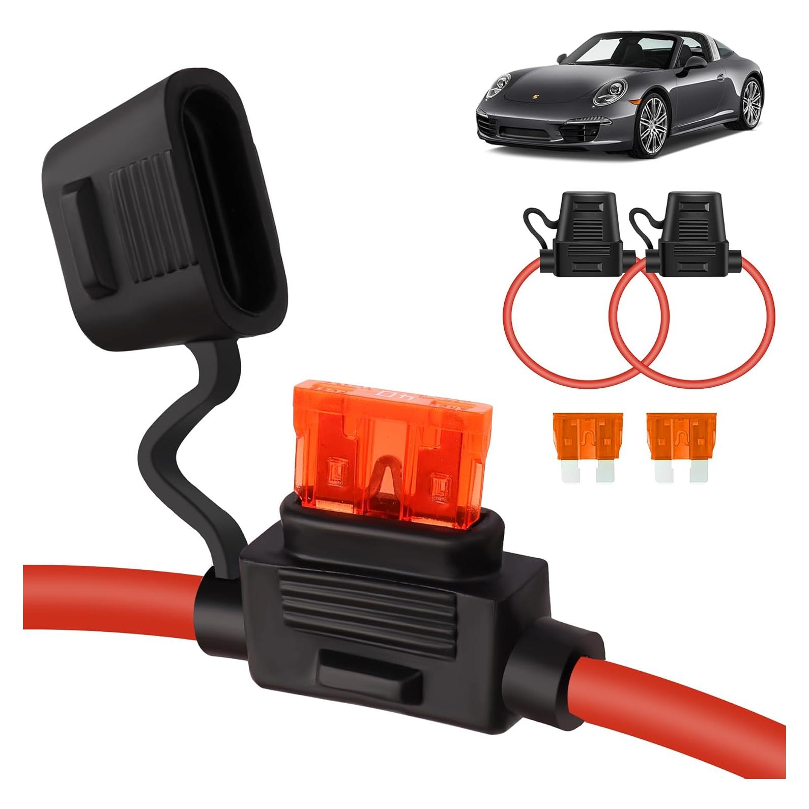 Soporte de Fusible Inline MulWark 10 AWG Cobre Estañado IP67