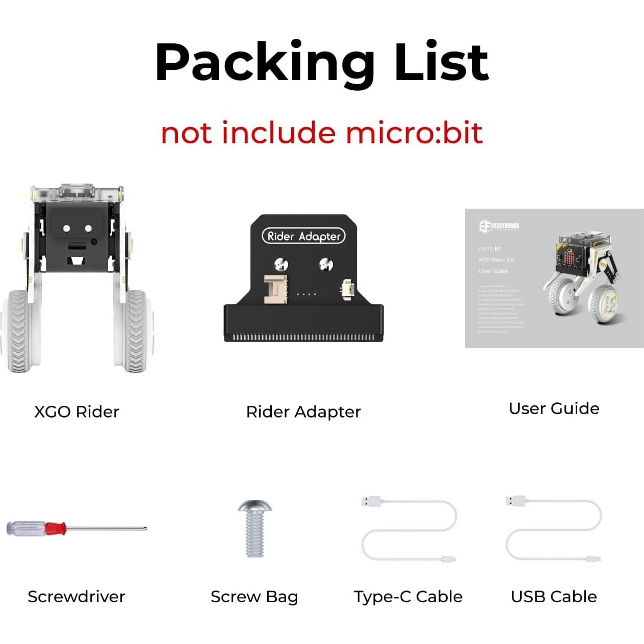 Kit Robot de Programación ELECFREAKS Micro:bit XGO Rider