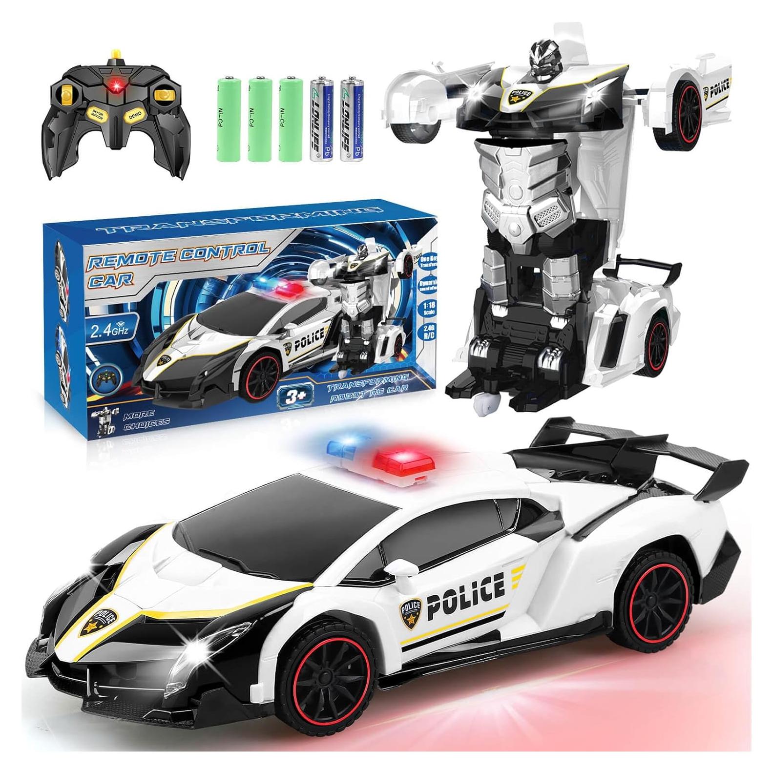 Coche de Control Remoto Dolanus 278 Transformable Robot Negro