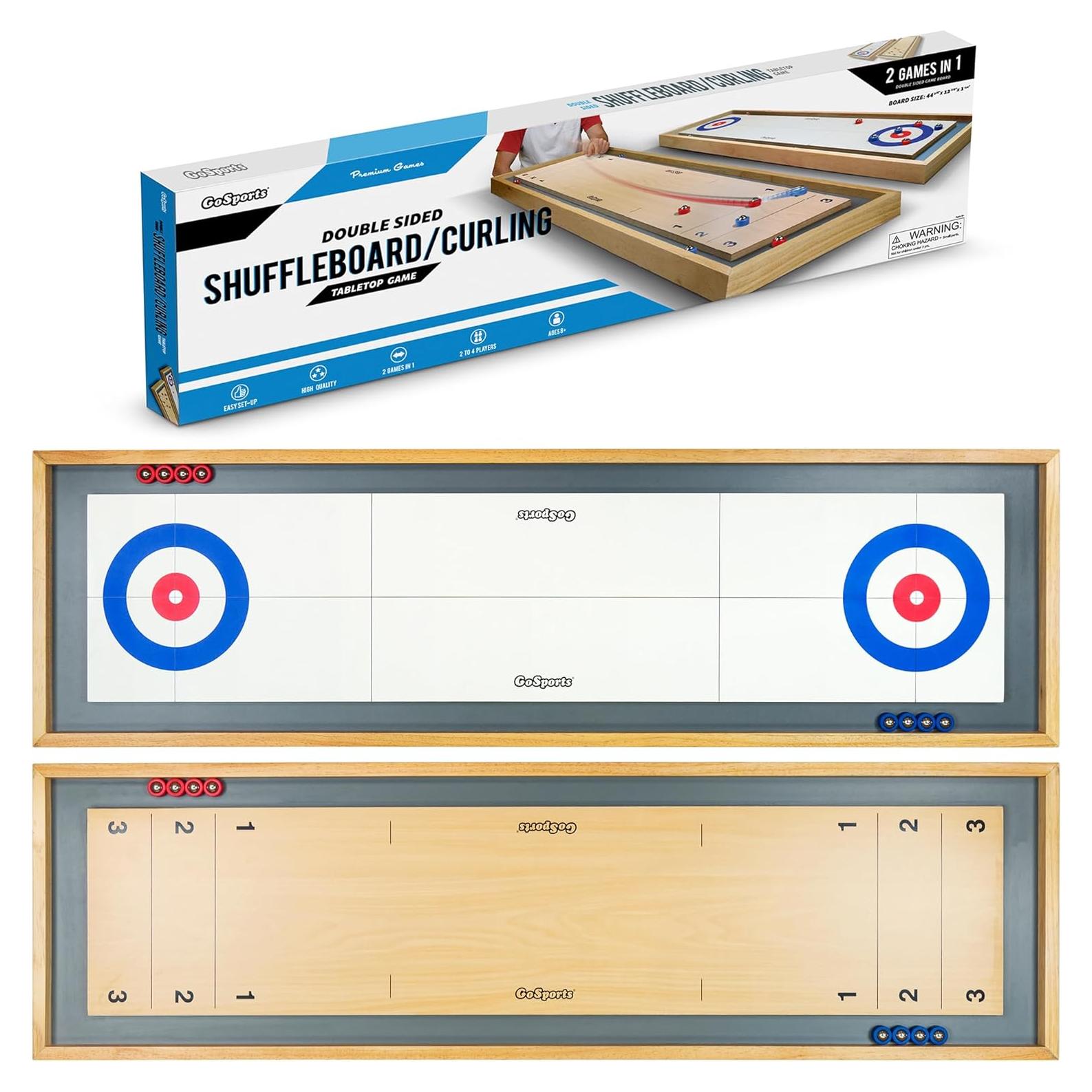 GoSports Mesa 2 en 1 Shuffleboard y Curling 113 cm