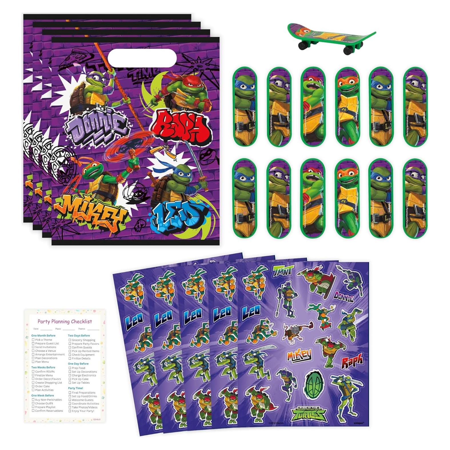 Paquete de Fiesta Tortugas Ninja para 16 Invitados - Unique