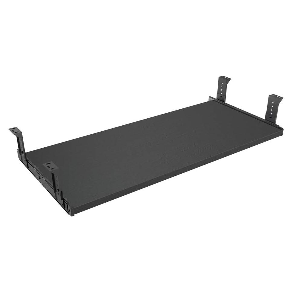 Bandeja para Teclado FRMSAET Ajustable 76.2 cm Madera Negra