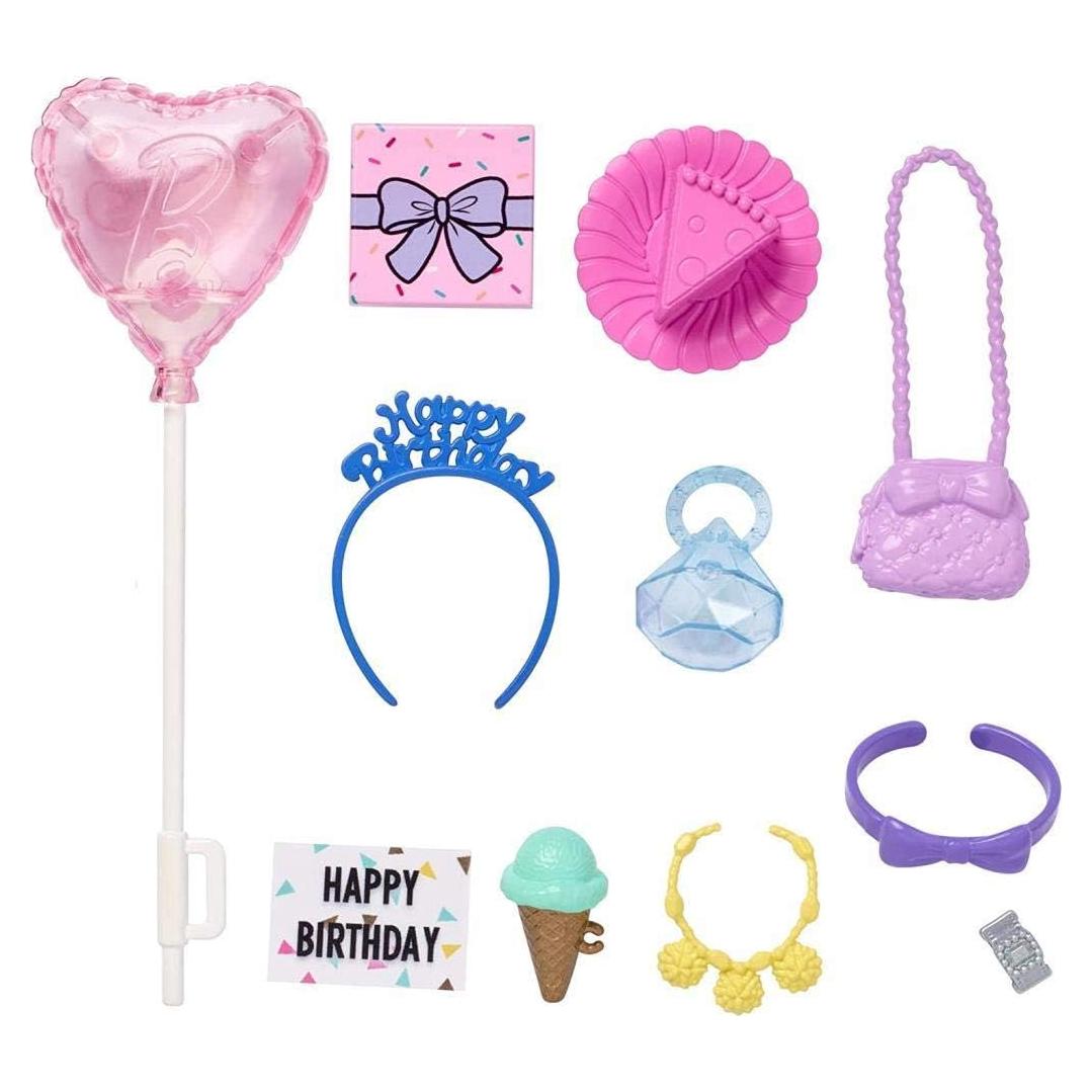 Accesorios de Fiesta de Cumpleaños Barbie Pack de Moda 11 Piezas