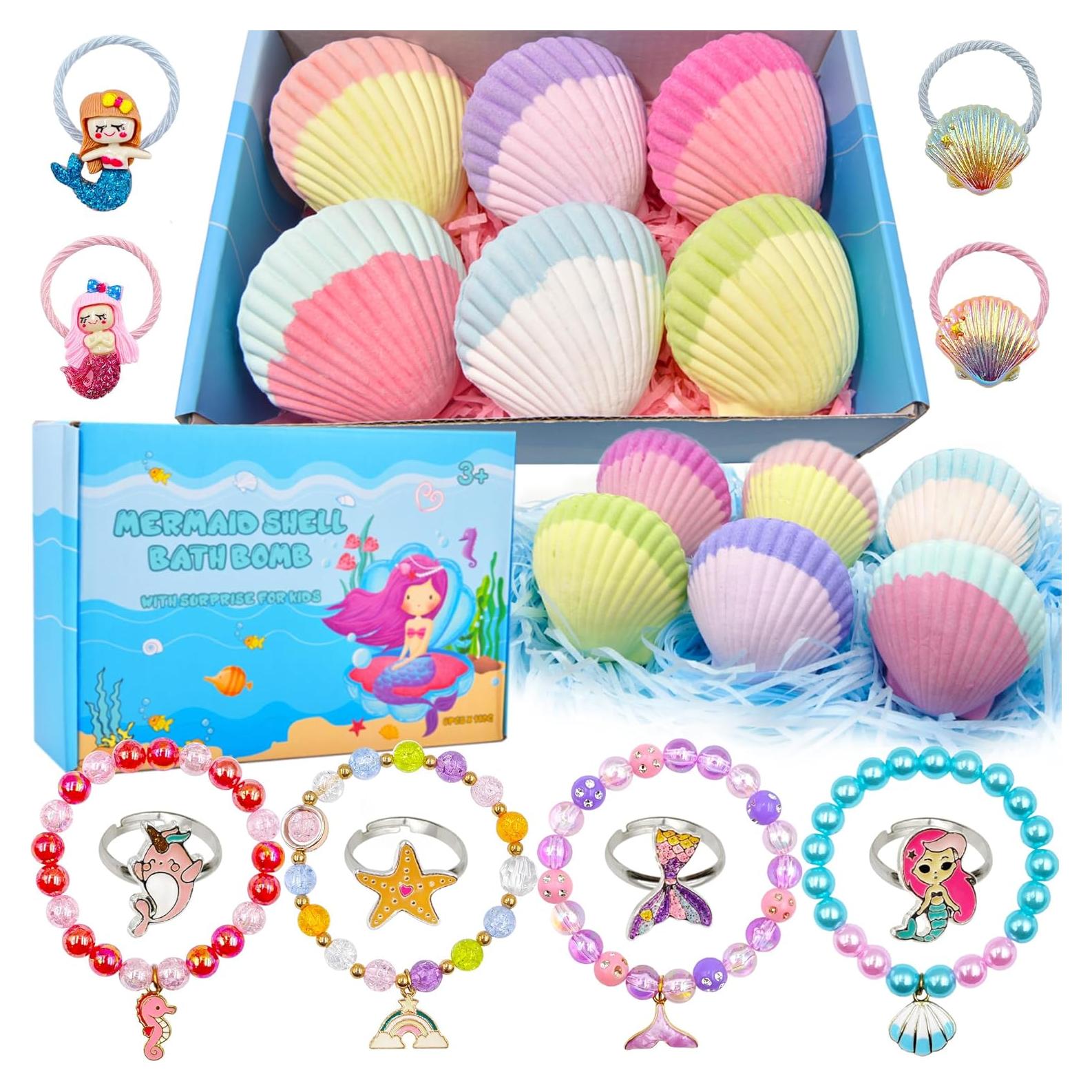 Bolas de Baño Sirena Usand - 6 Pcs con Juguetes Sorpresa