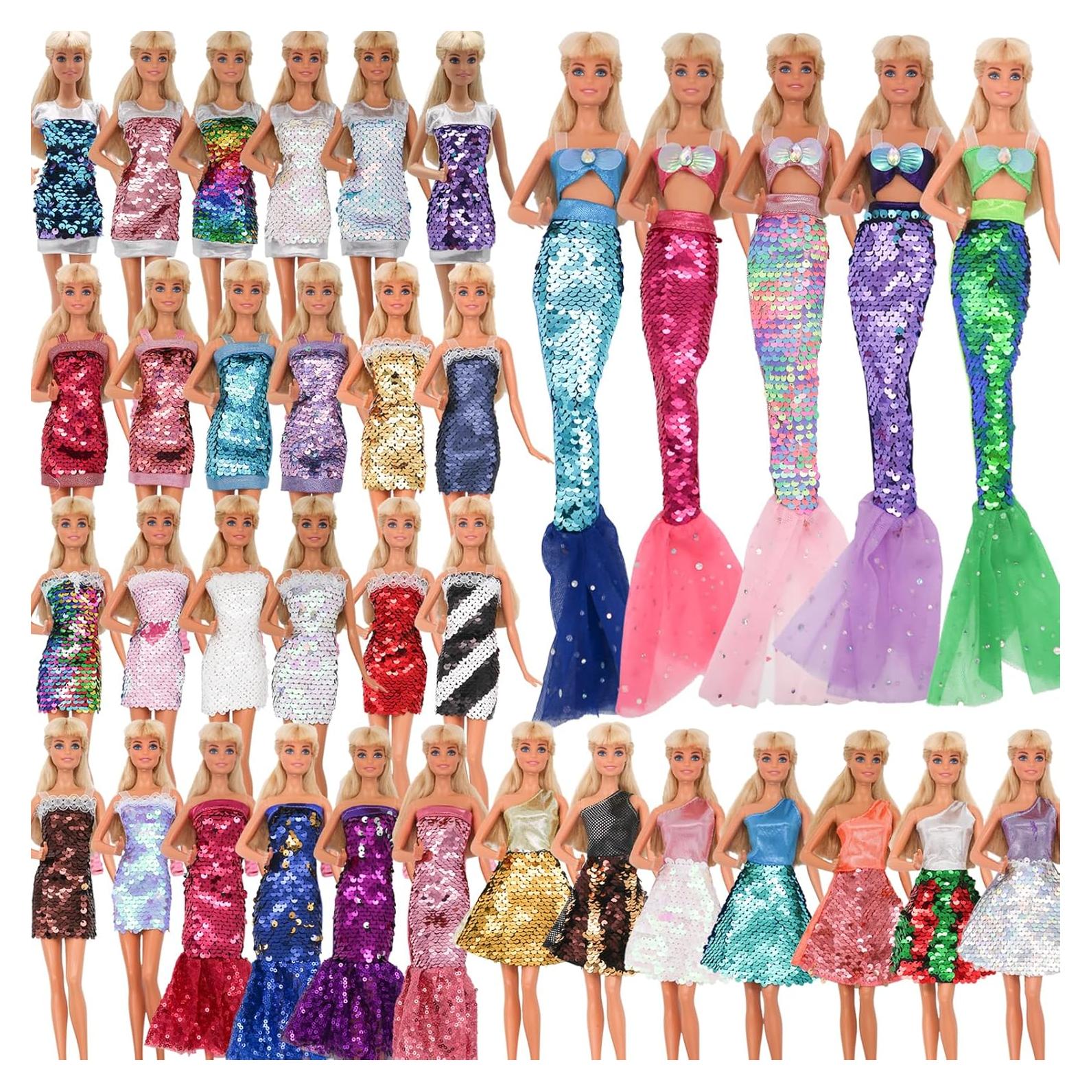 Vestido de Muñeca ZTWEDEN con Lentejuelas Reversibles - 6 Estilos