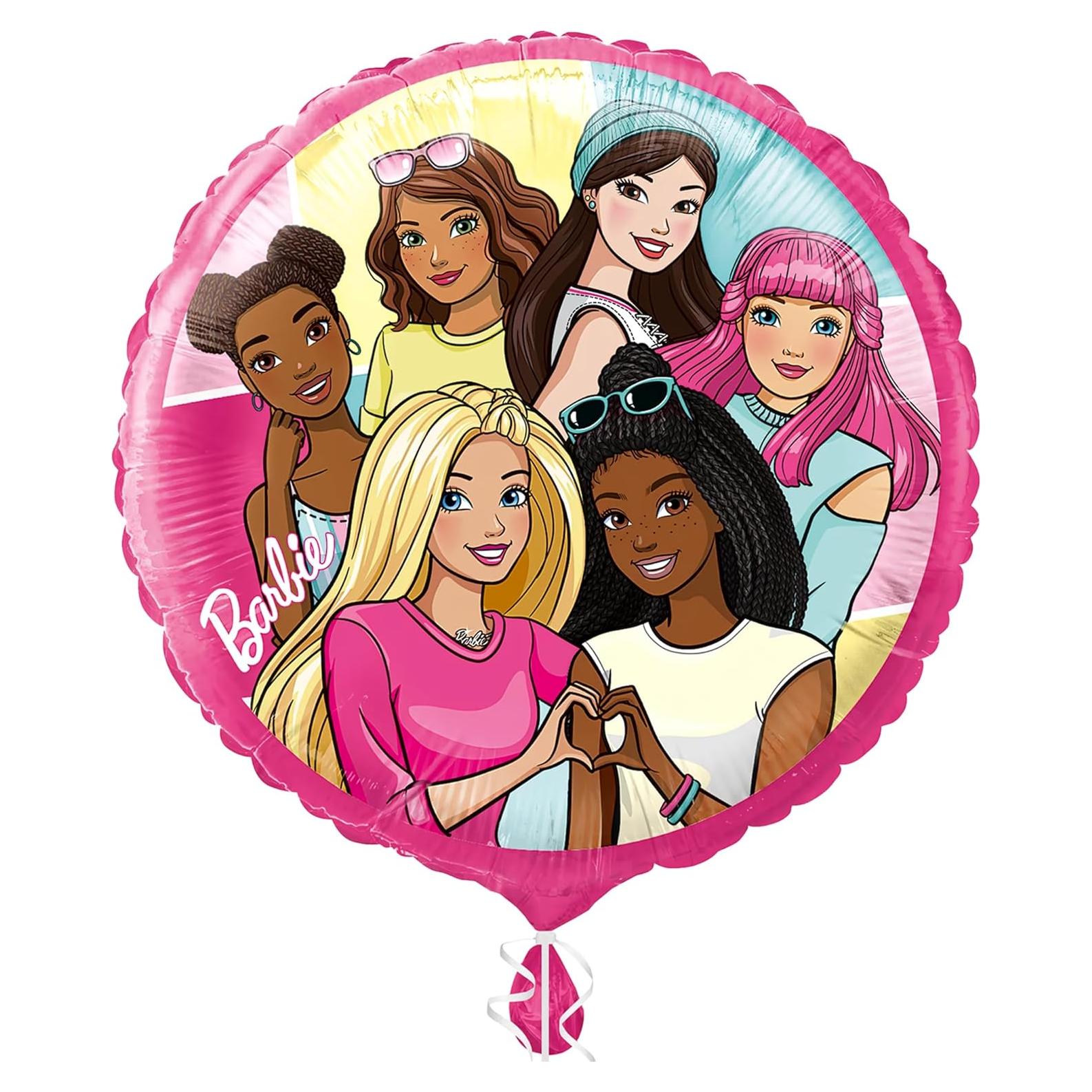 Globo de Foil Multicolor Barbie 45.72 cm - Decoración Fiesta