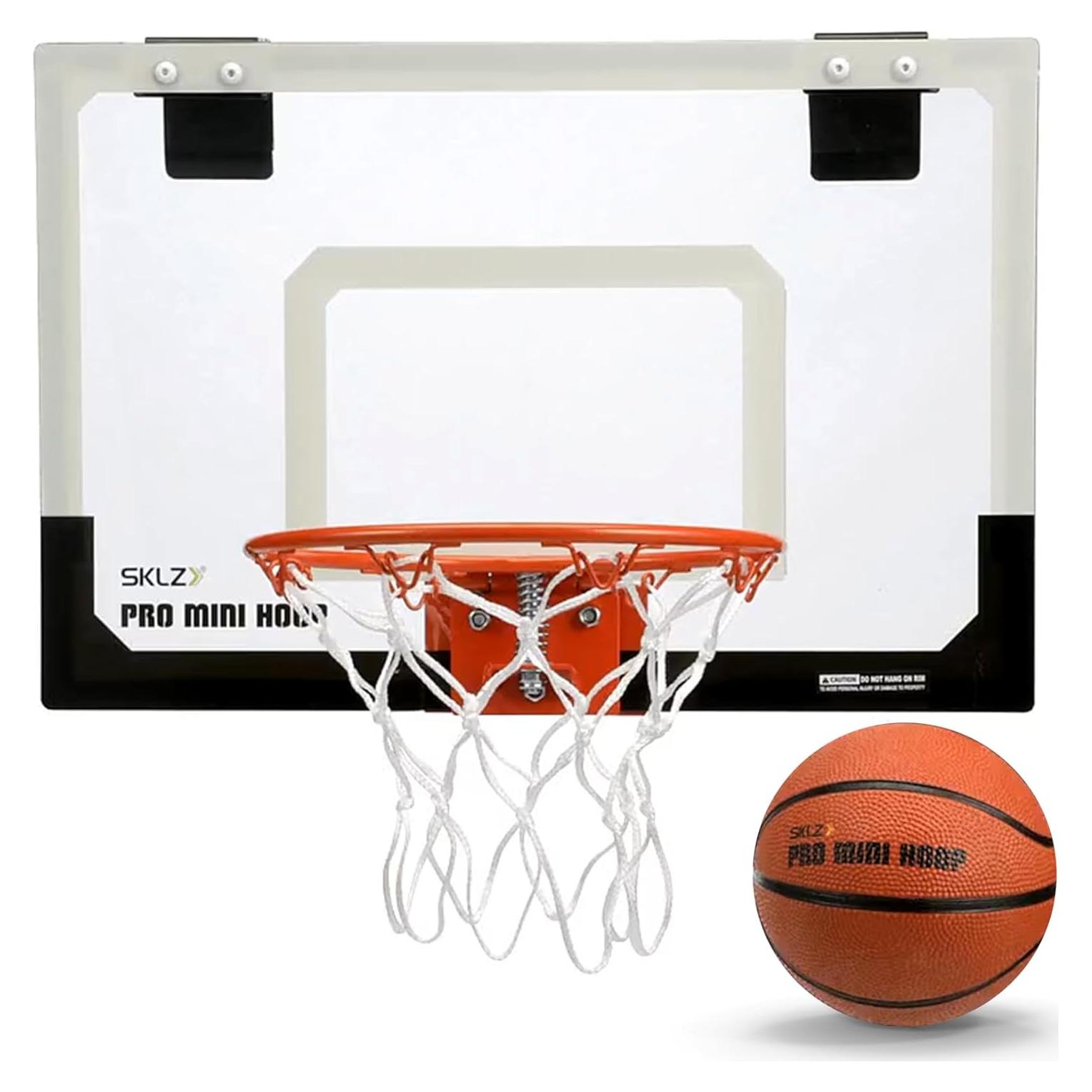 Aro de Baloncesto Mini SKLZ Pro - Montaje en Puerta - Incluye Balón