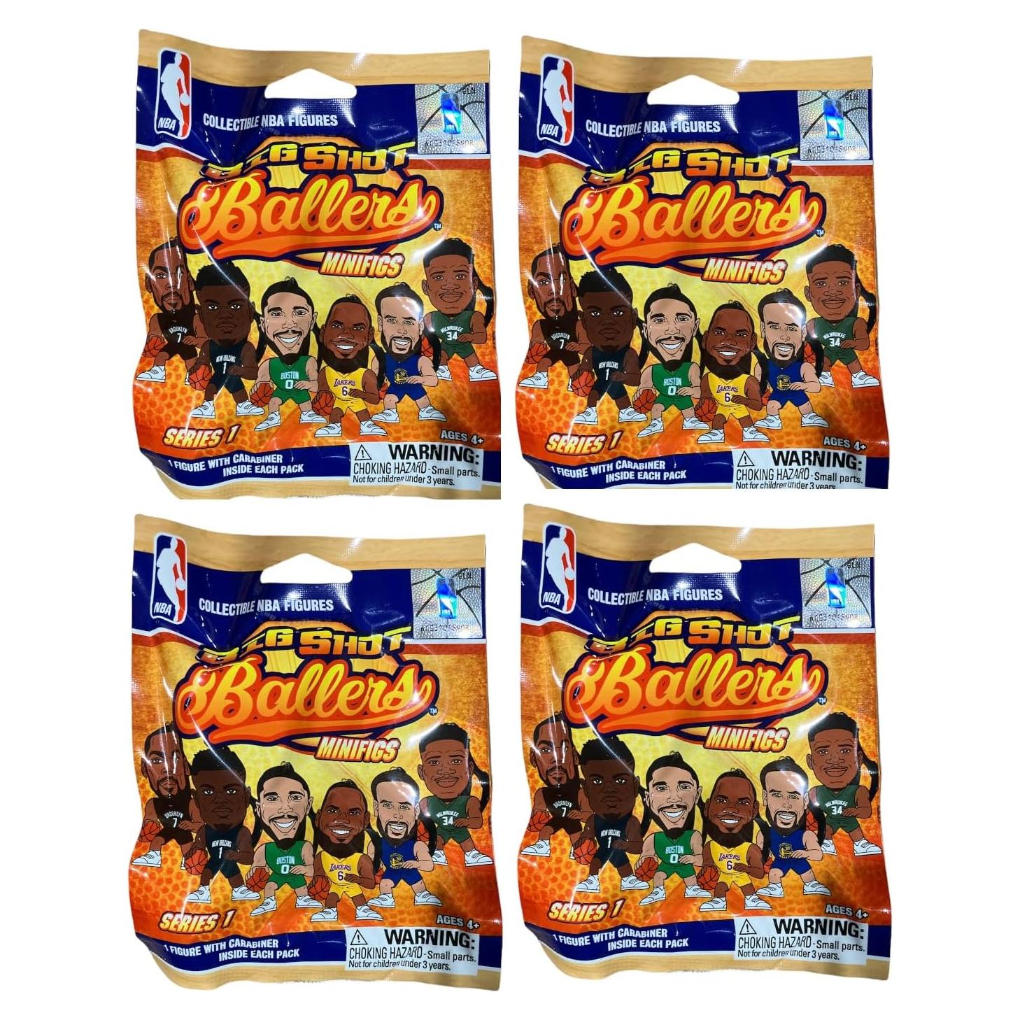 Figuras NBA Big Shot Ballers The Party Animal - Paquete de 4