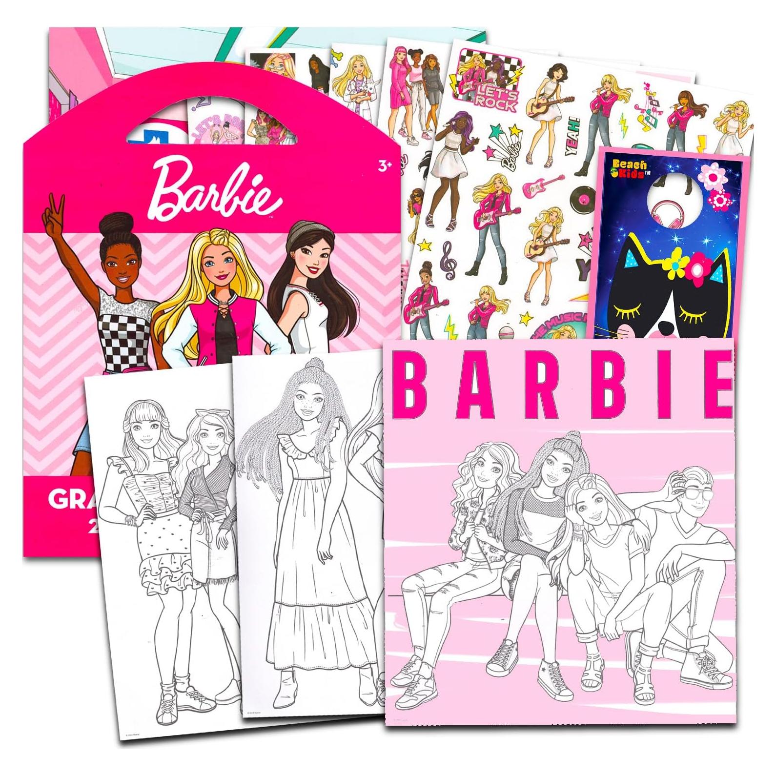 Conjunto de Stickers y Libro de Actividades Barbie - 200+ Stickers