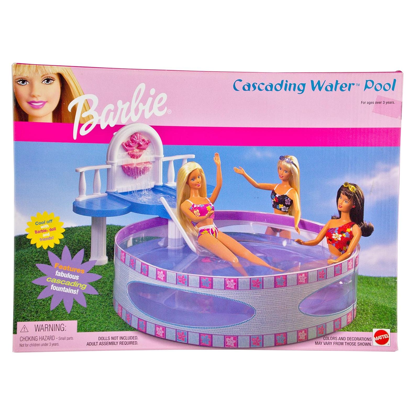 Piscina de Agua en Cascada Barbie Mattel 29.21 cm Nuevo
