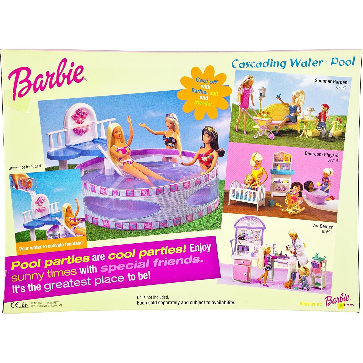 Piscina de Agua en Cascada Barbie Mattel 29.21 cm Nuevo