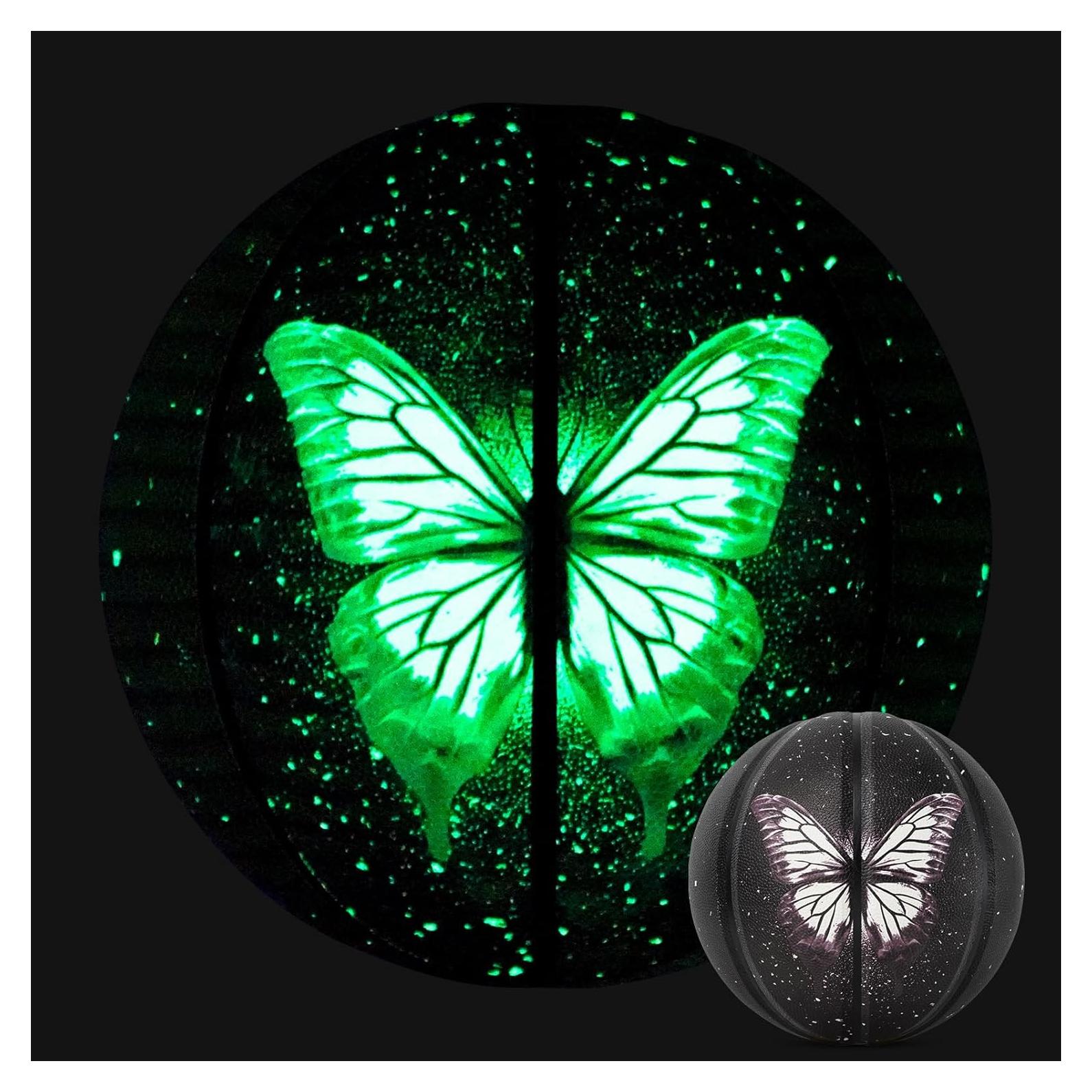 Balón de Baloncesto Kuangmi Evil Eyes Tamaño 7 Luminoso