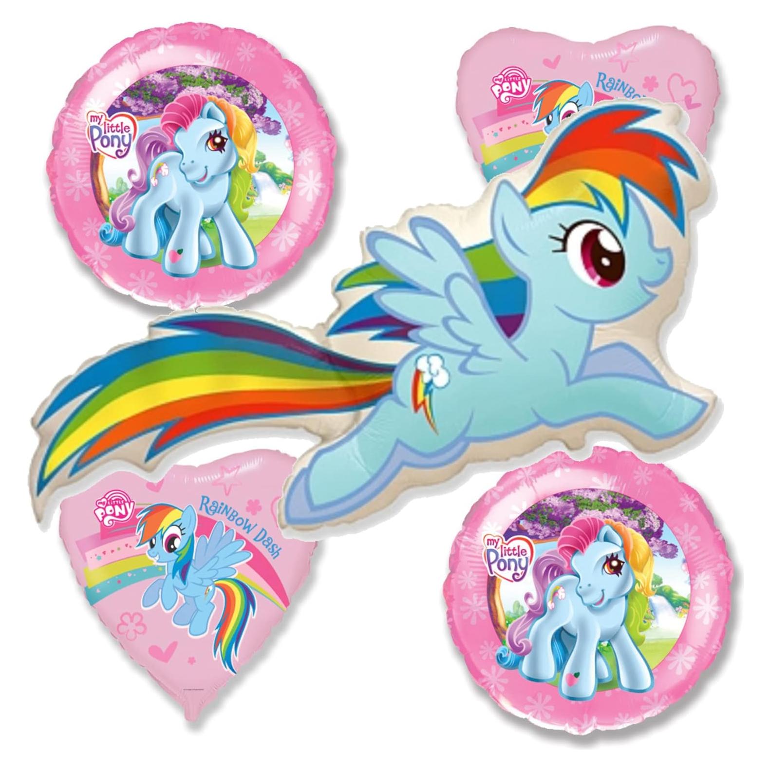 Globos de Fiesta Pequeño Pony Epic Party - Set 5 Piezas