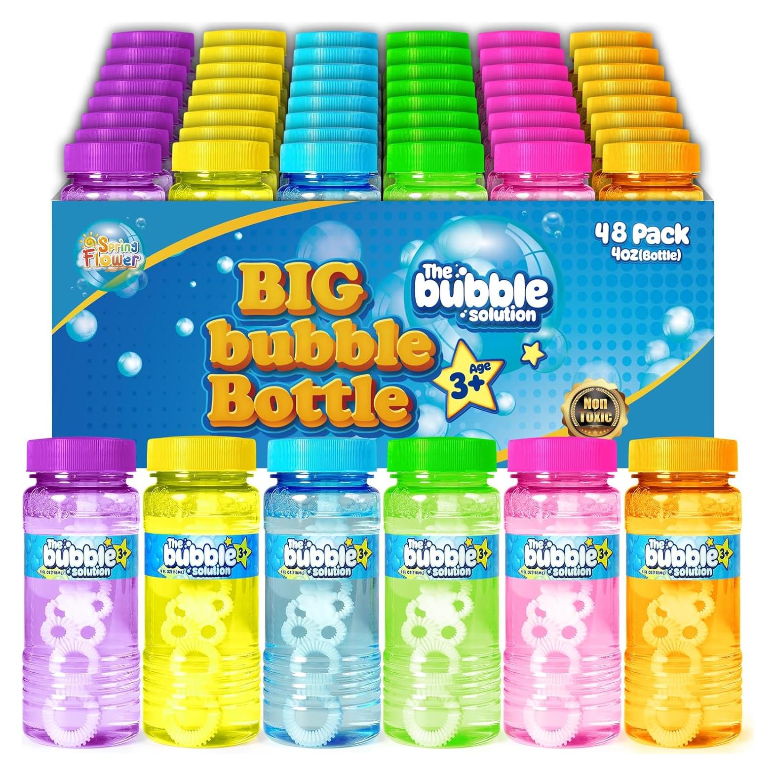 48 Botellas de Burbujas 118ml SpringFlower - Fiesta Infantil