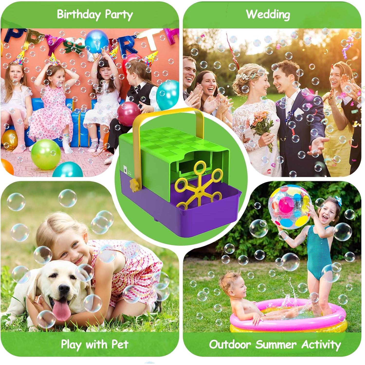 Máquina de Burbujas WOOYE 3 en 1 para Niños - 300ml