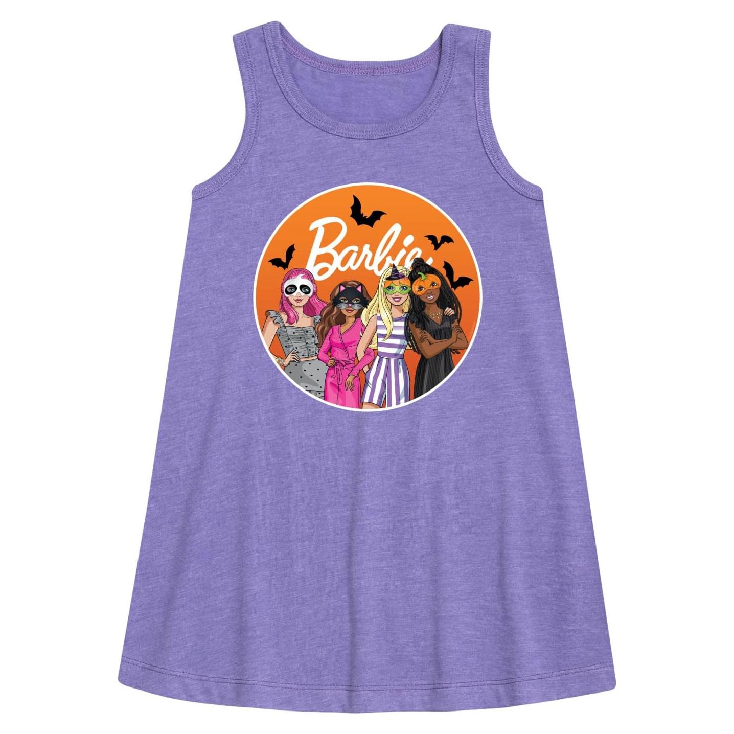 Vestido A-line para Niñas y Adolescentes Barbie Talla Grande Púrpura