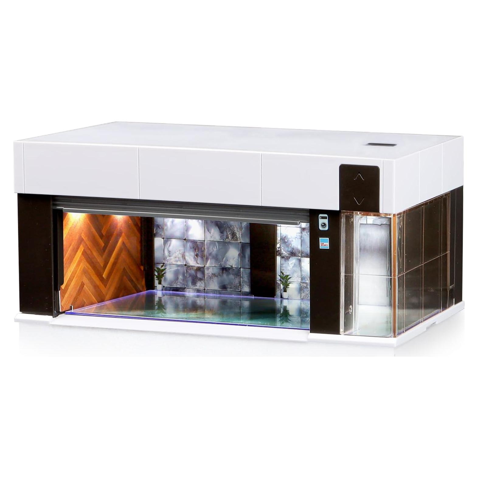 Estuche de exhibición MOCBURIKU 1:64 con luces LED y control por voz