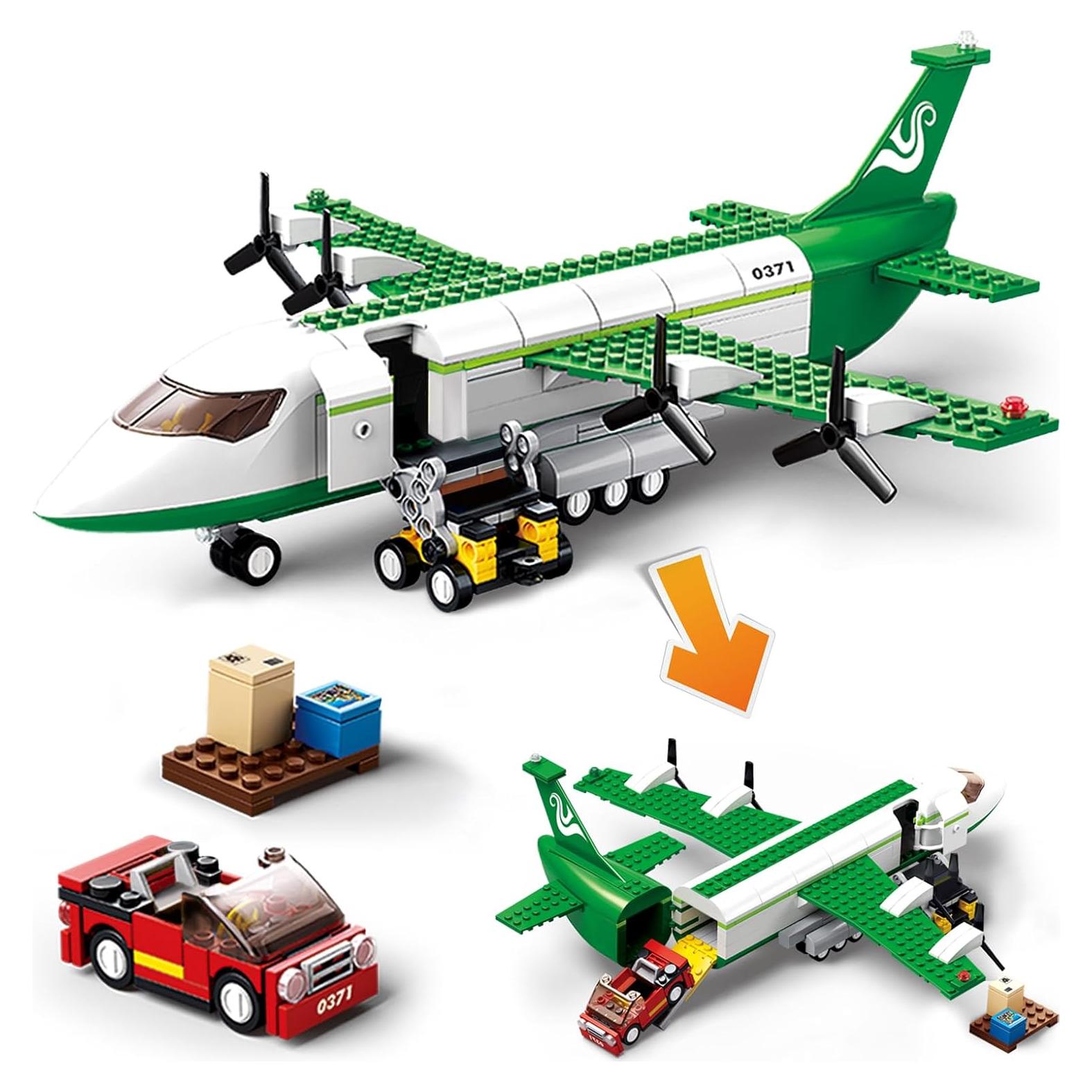 Juego de Construcción de Avión de Carga BDXEJV 383 Piezas