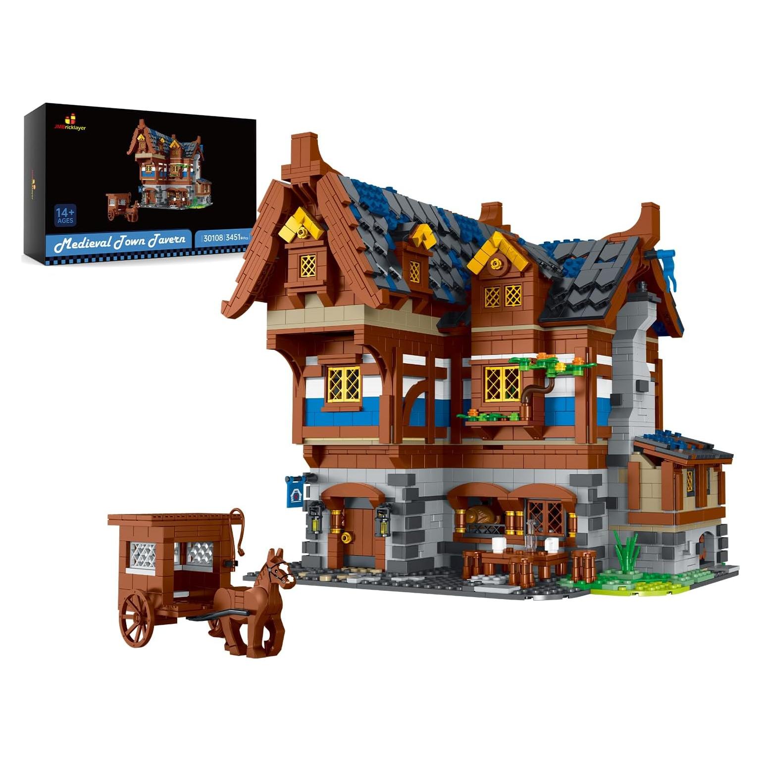 JMBricklayer 30108 Casa Medieval de Construcción 3451 Piezas