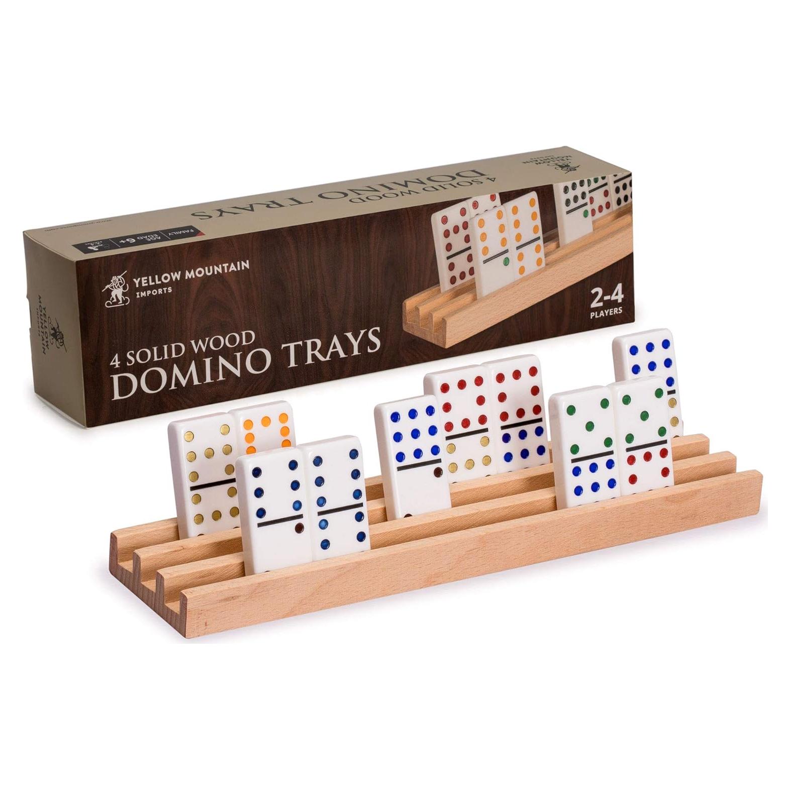 Estantes de Madera de Haya Premium - Set de 4 para Dominó