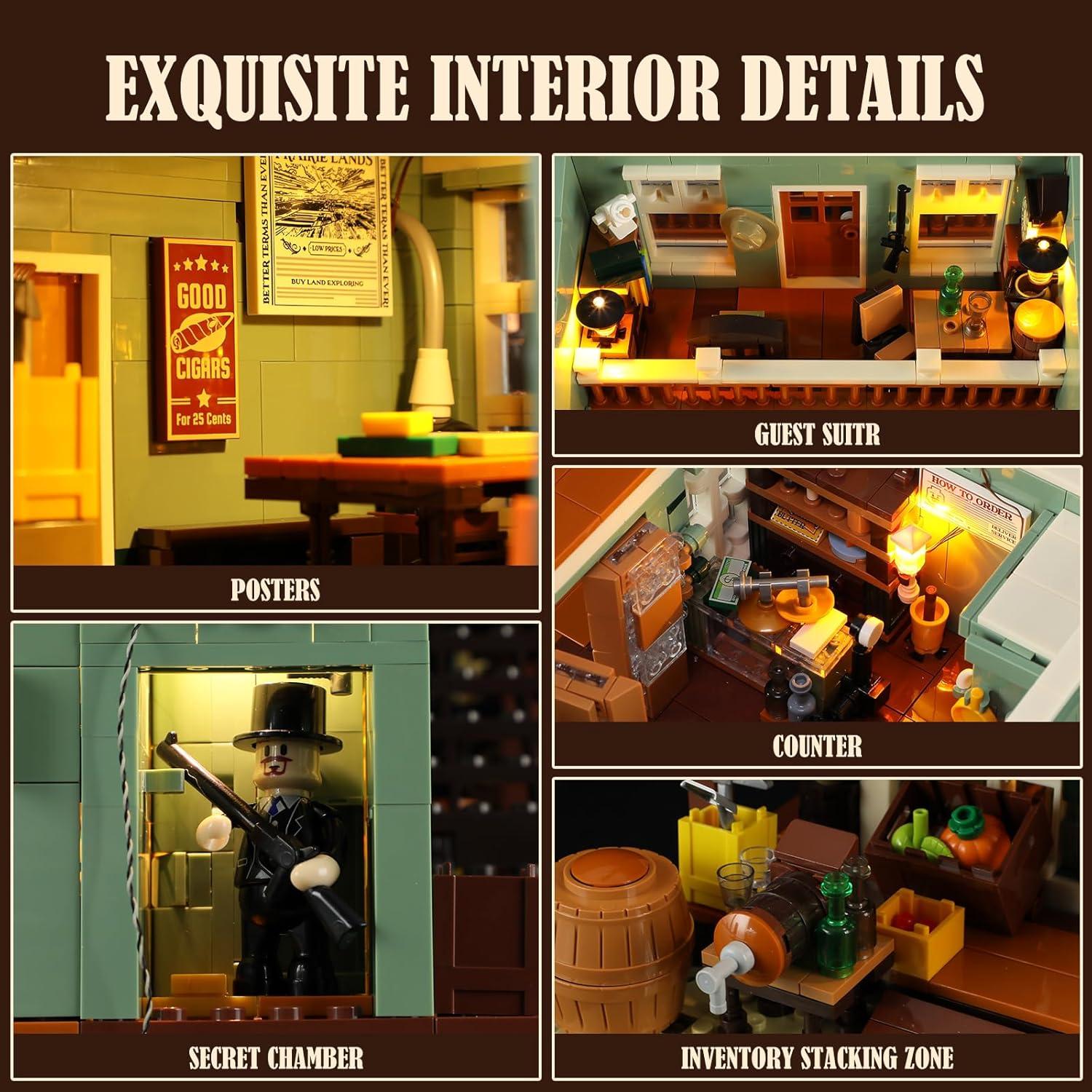 Set de Ladrillos de Construcción FUNWHOLE 1895 Piezas Oeste