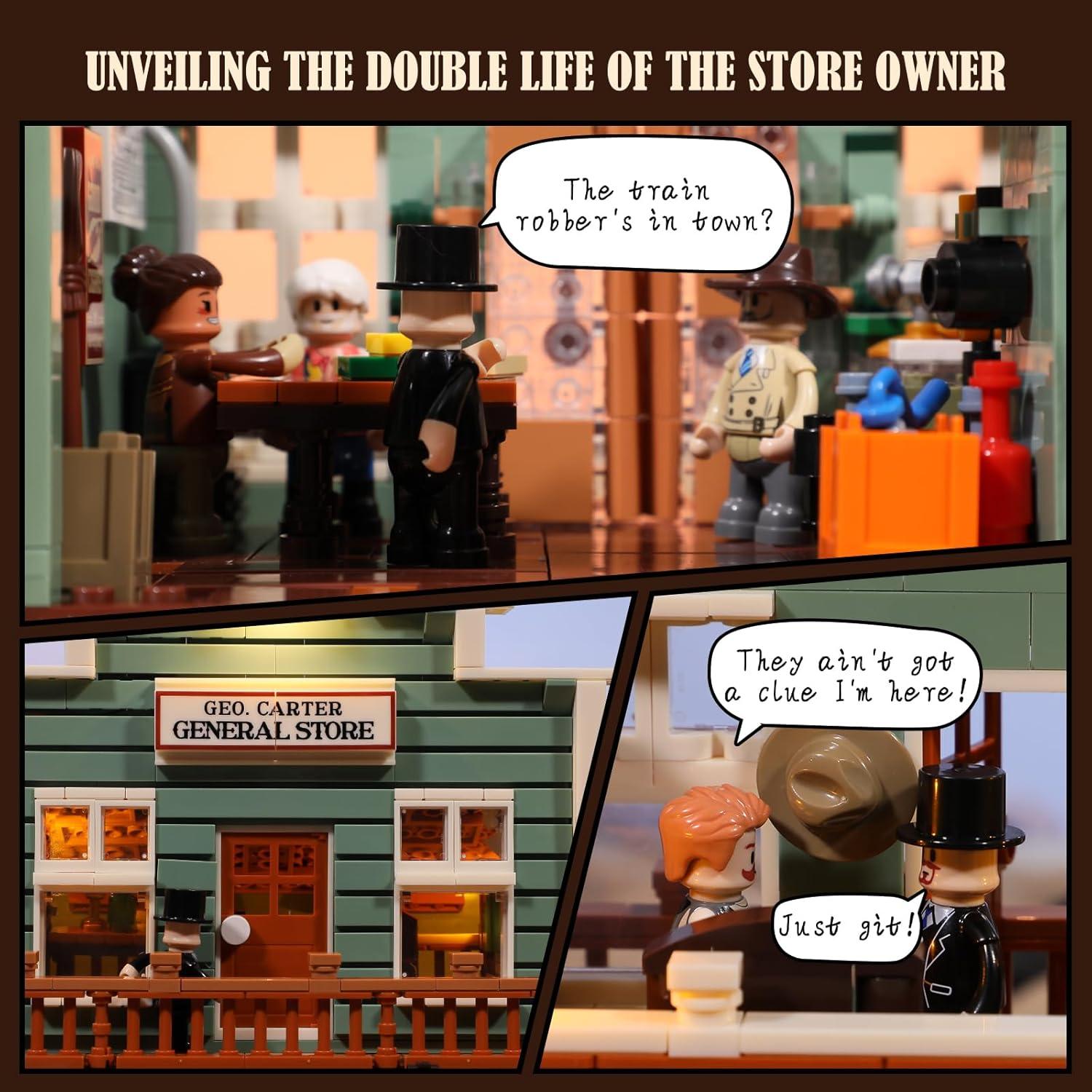 Set de Ladrillos de Construcción FUNWHOLE 1895 Piezas Oeste