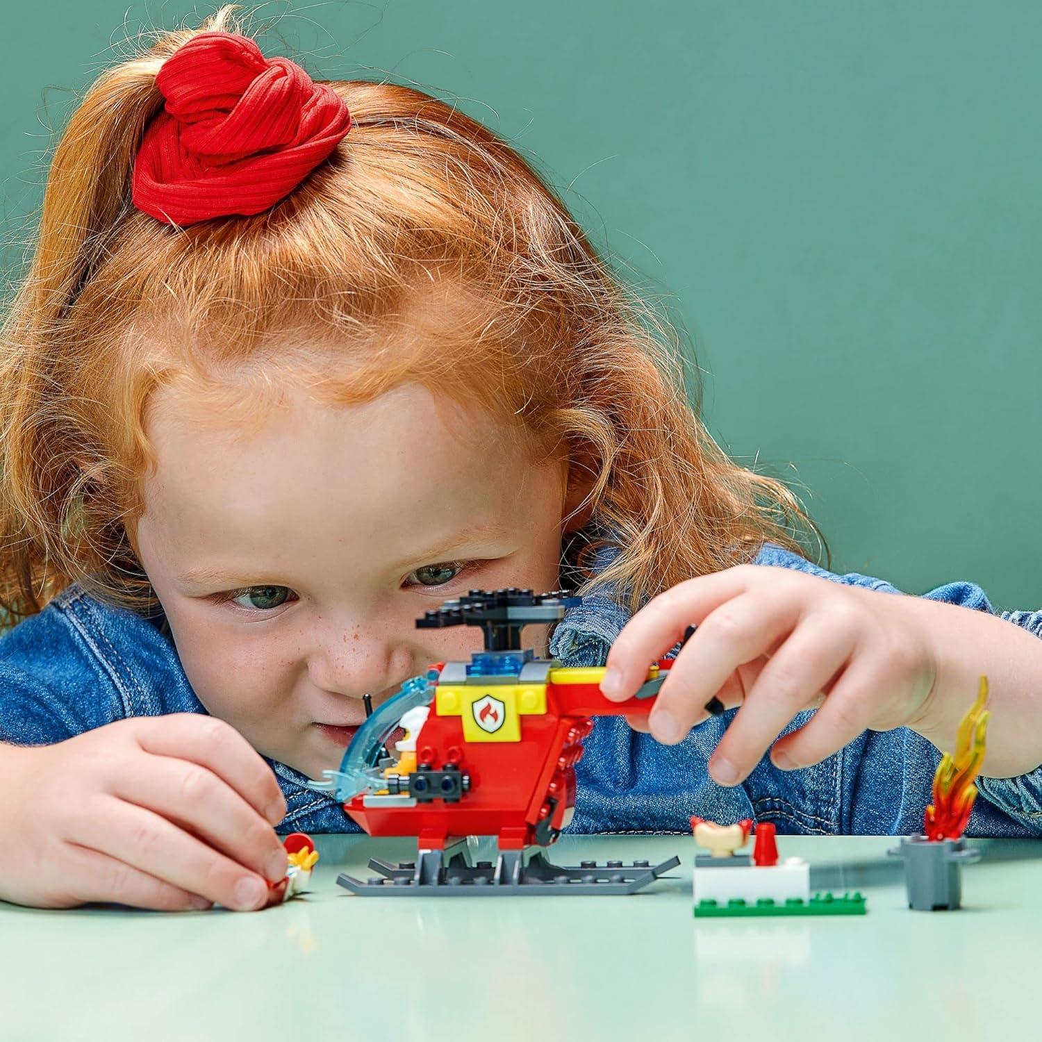 Helicóptero de Bomberos LEGO City 60318 para Niños 4+