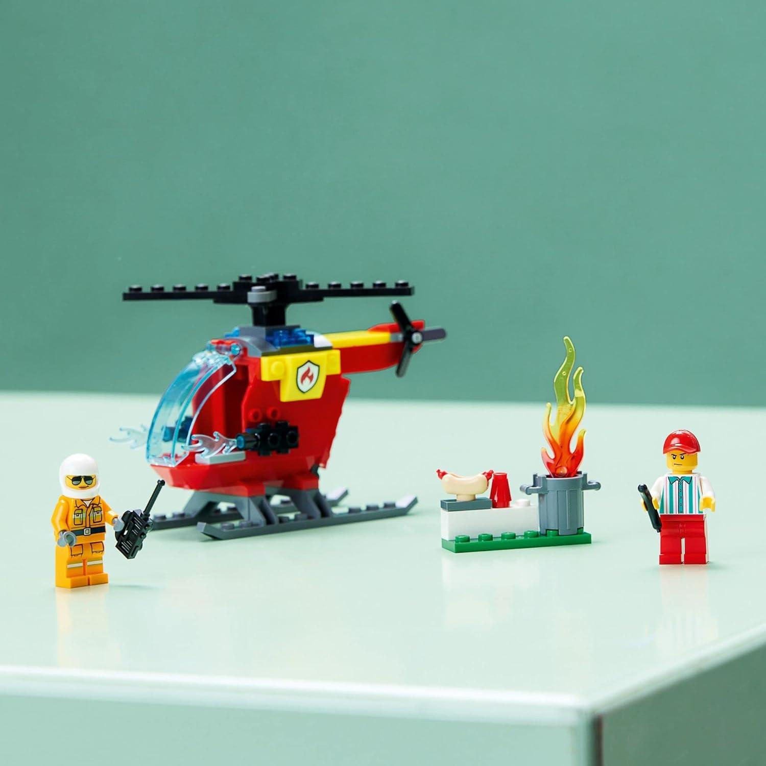 Helicóptero de Bomberos LEGO City 60318 para Niños 4+