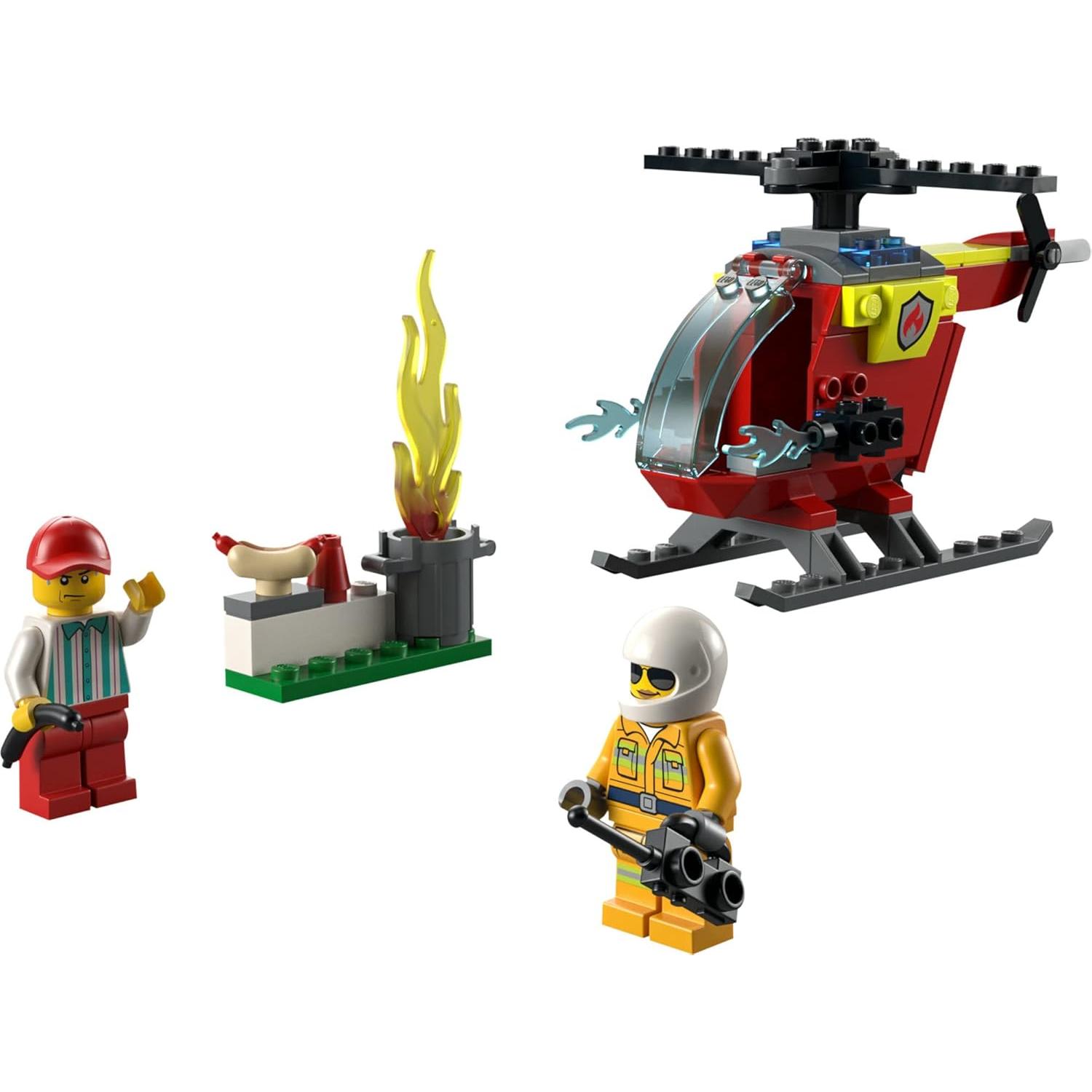 Helicóptero de Bomberos LEGO City 60318 para Niños 4+
