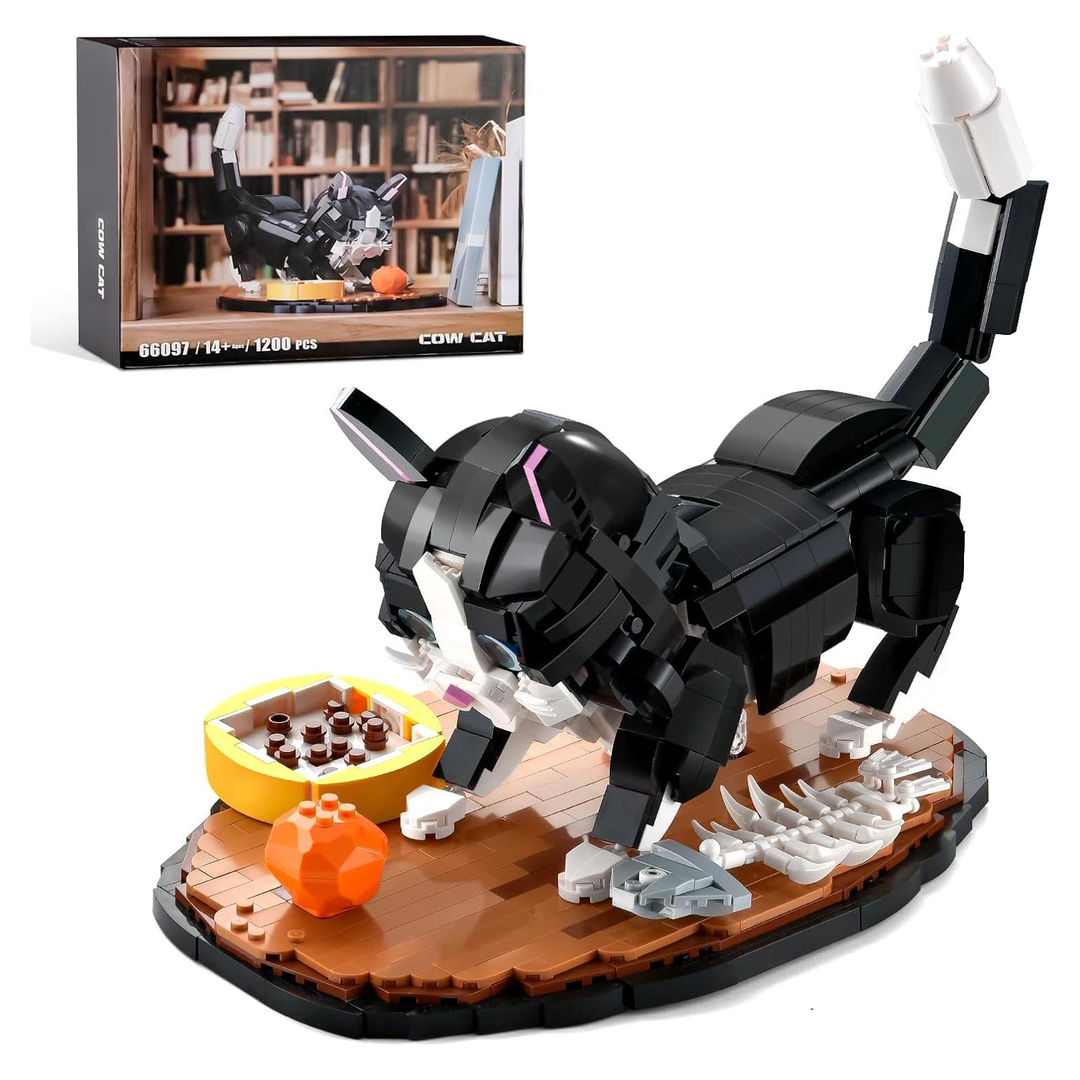 Conjunto de Construcción de Gato Tuxedo 1200 Piezas - GUANGDONG