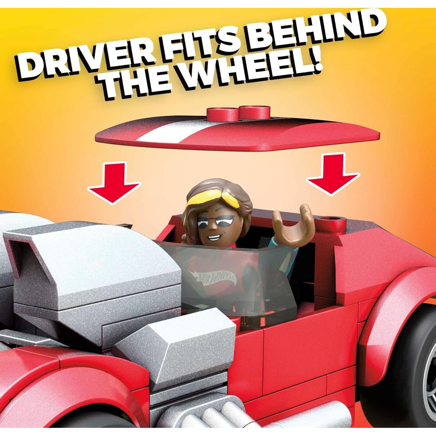 Set de Construcción MEGA Hot Wheels Twin Mill 101 Piezas