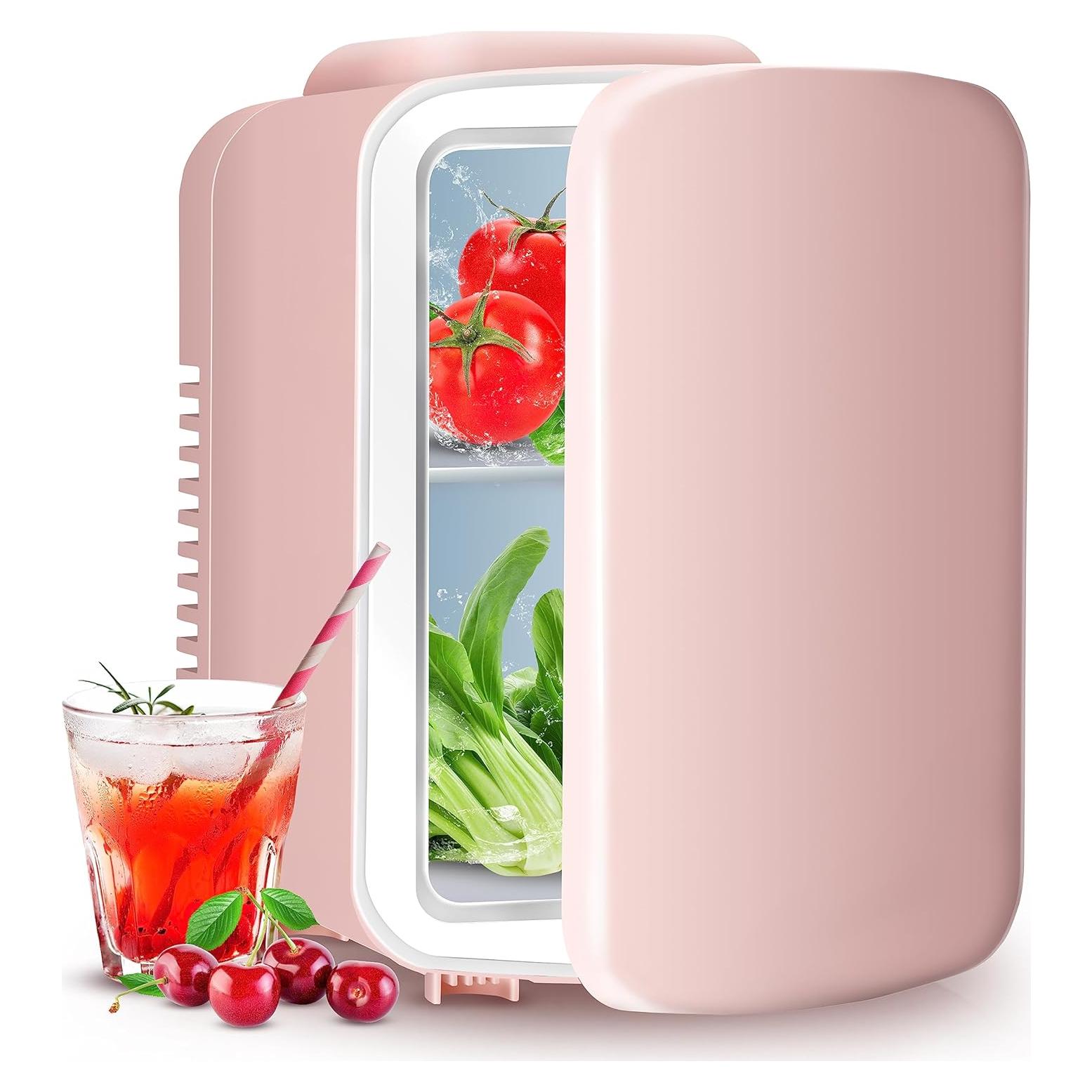 Nevera Mini YSSOA 4L Rosa Enfriador y Calentador Portátil