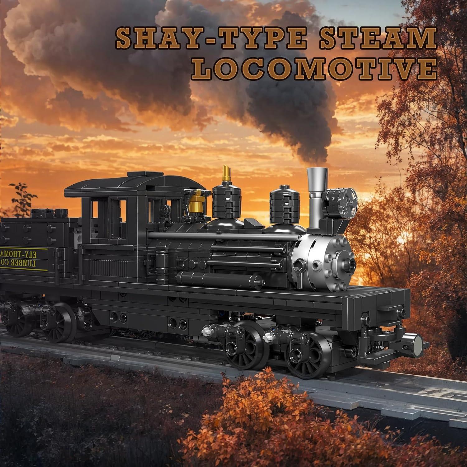 Set de Construcción de Trenes JMBricklayer 51113 con Luces 880 Piezas