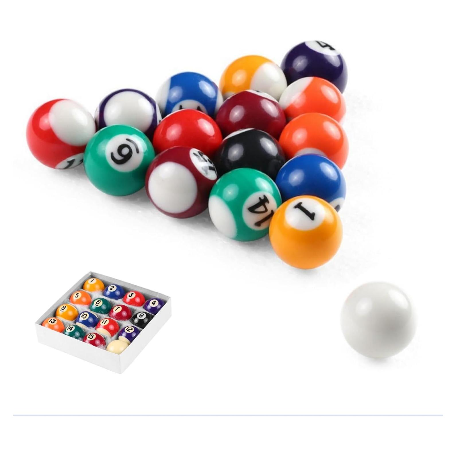 Conjunto de 16 Bolas de Billar Mini KHIOPNT 2.5cm