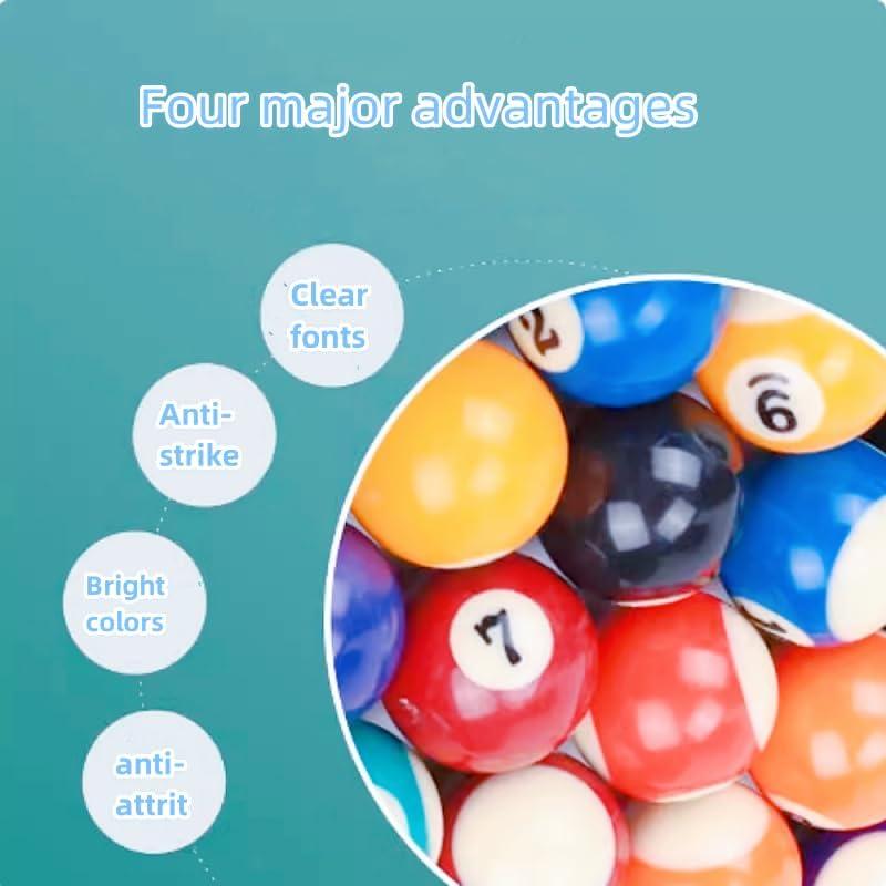 Conjunto de 16 Bolas de Billar Mini KHIOPNT 2.5cm