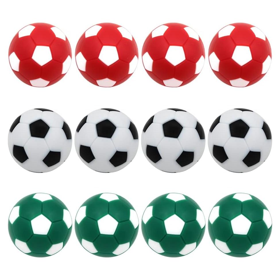 Juego de 12 Pelotas de Futbolín BQSPT 32mm Multicolor