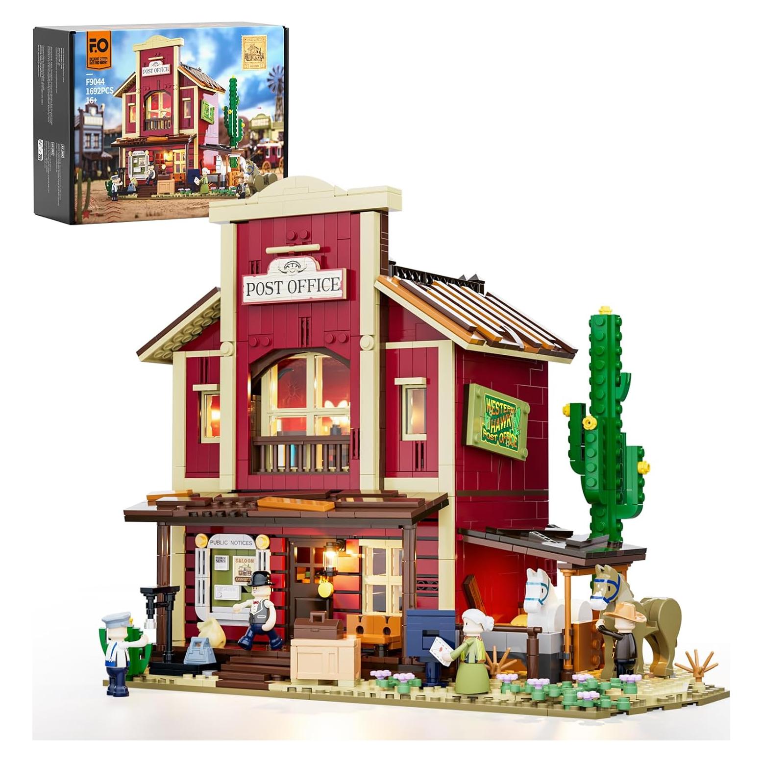 Set de Ladrillos Iluminados FUNWHOLE Oficina de Correos 1692 Piezas