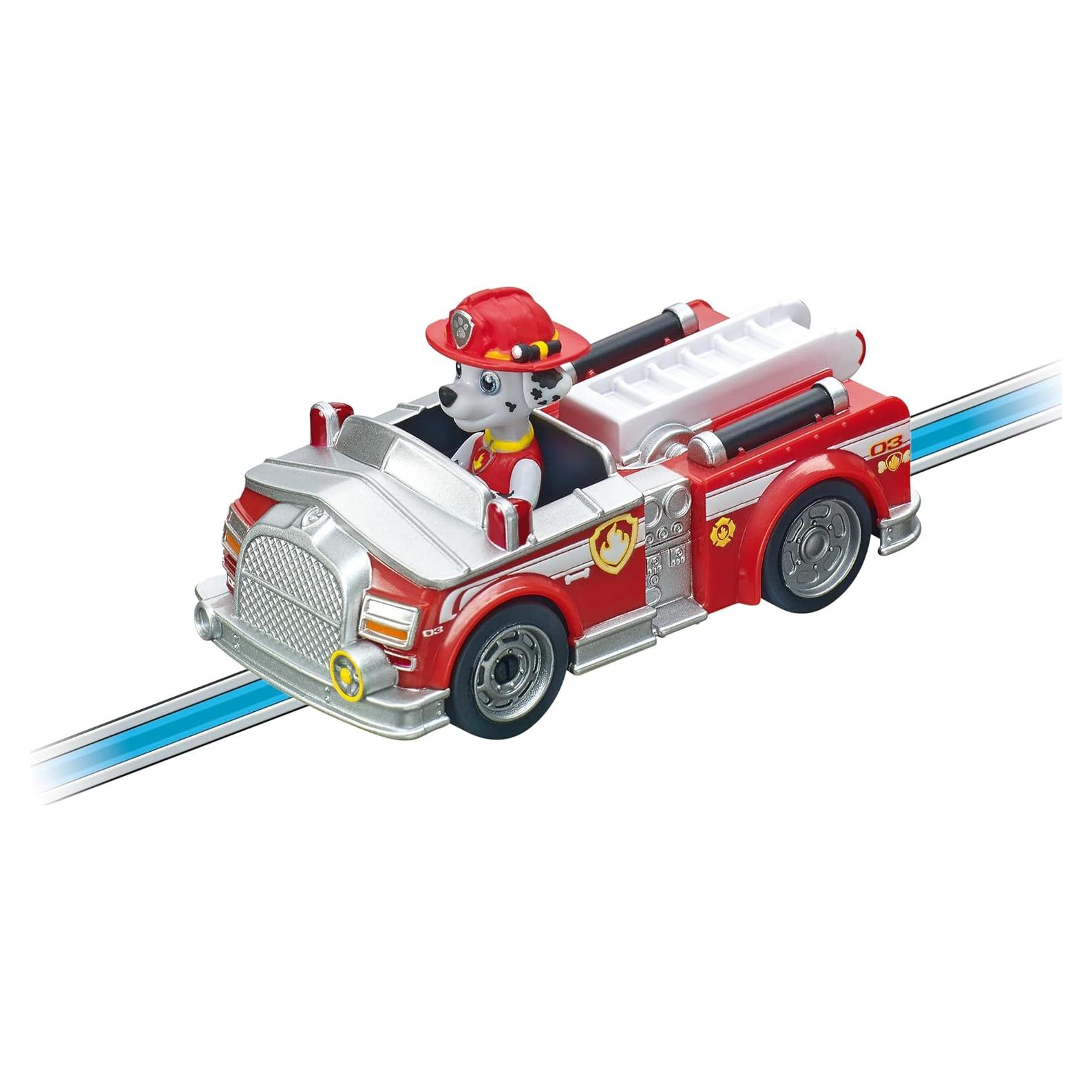 Coche de Slot Carrera Patrulla Canina Marshall Rojo