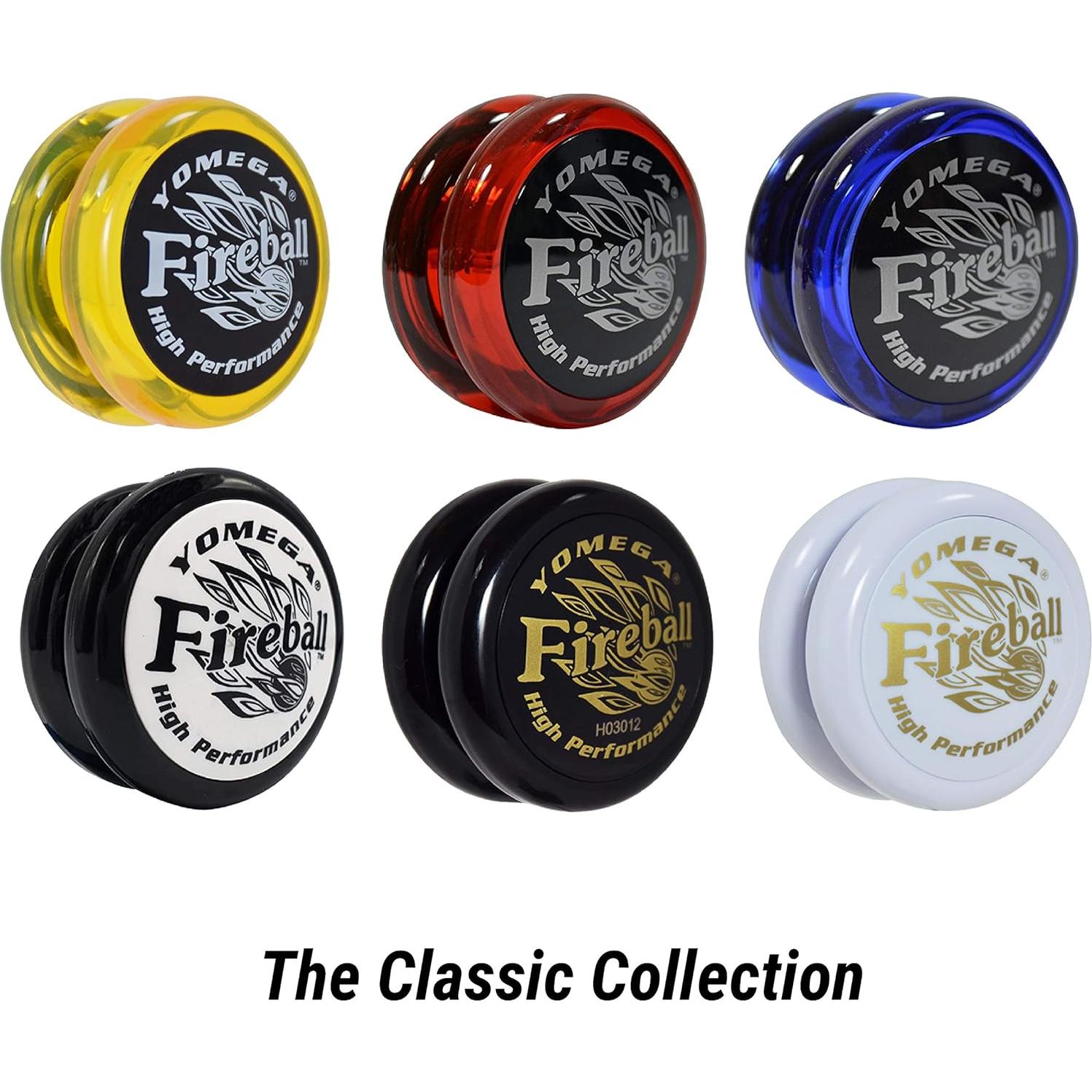 Yoyo Yomega Fireball Rojo/Negro - Transaxle 52g para Trucos