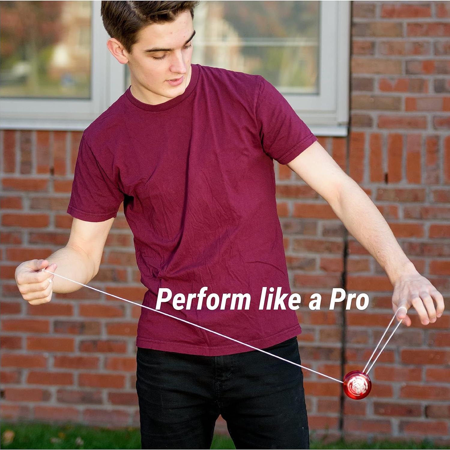 Yoyo Yomega Fireball Rojo/Negro - Transaxle 52g para Trucos