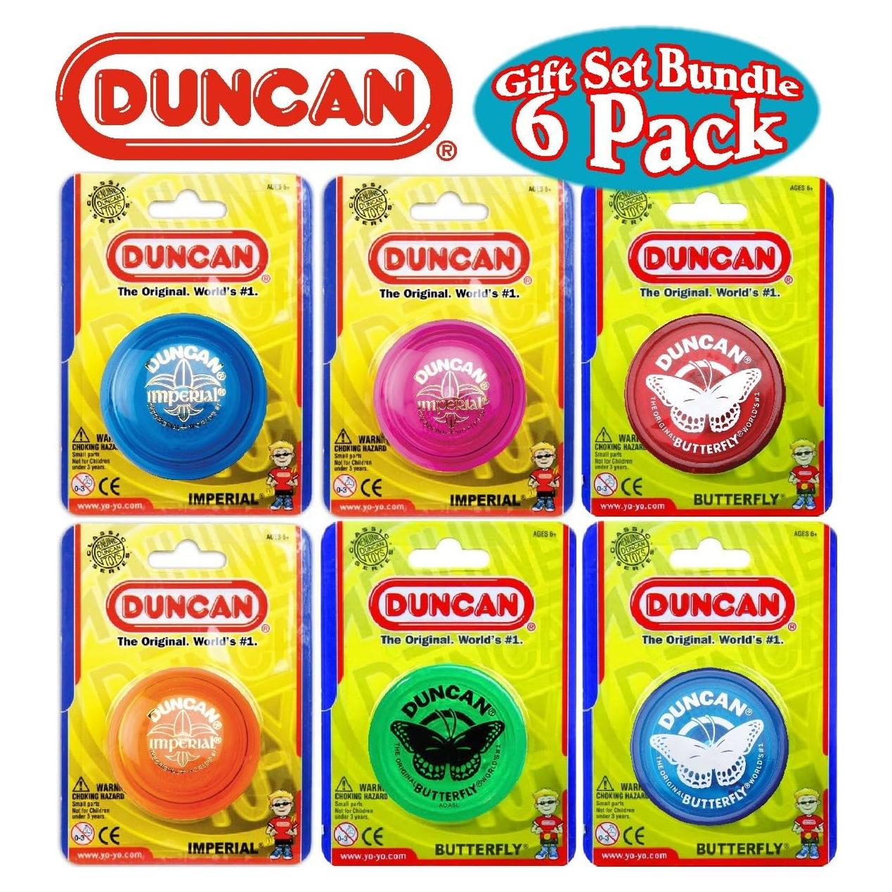 Paquete Yo-Yos Duncan Imperial y Butterfly - 6 Piezas